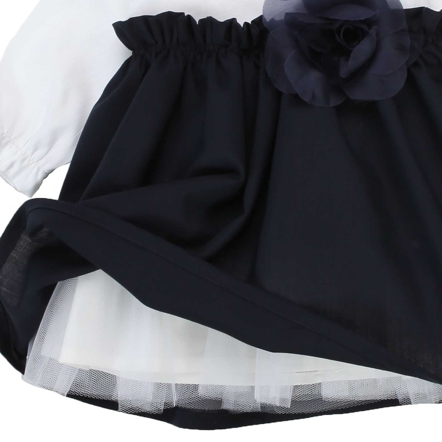 MINI ABITO BIANCO E BLU NEONATA - annameglio.com abbigliamento moda