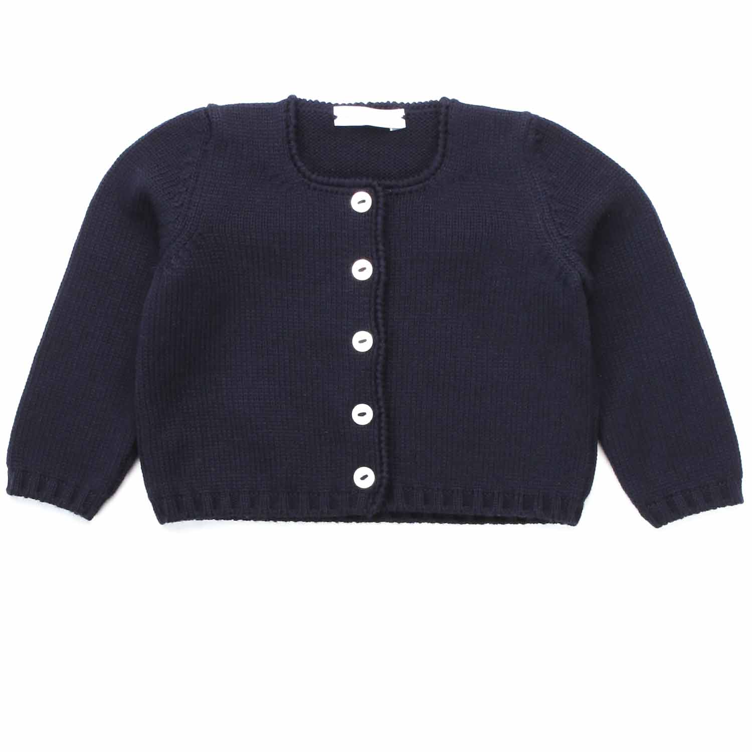 CARDIGAN DI LANA BLU BIMBA E NEONATA - annameglio.com abbigliamento moda