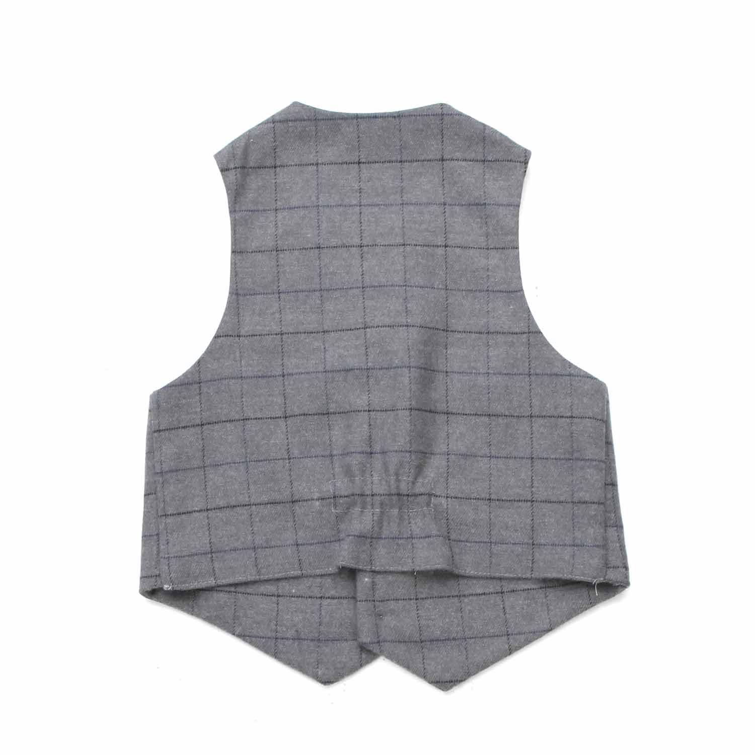 GILET GRIGIO A QUADRI BIMBO E NEONATO - annameglio.com abbigliamento moda