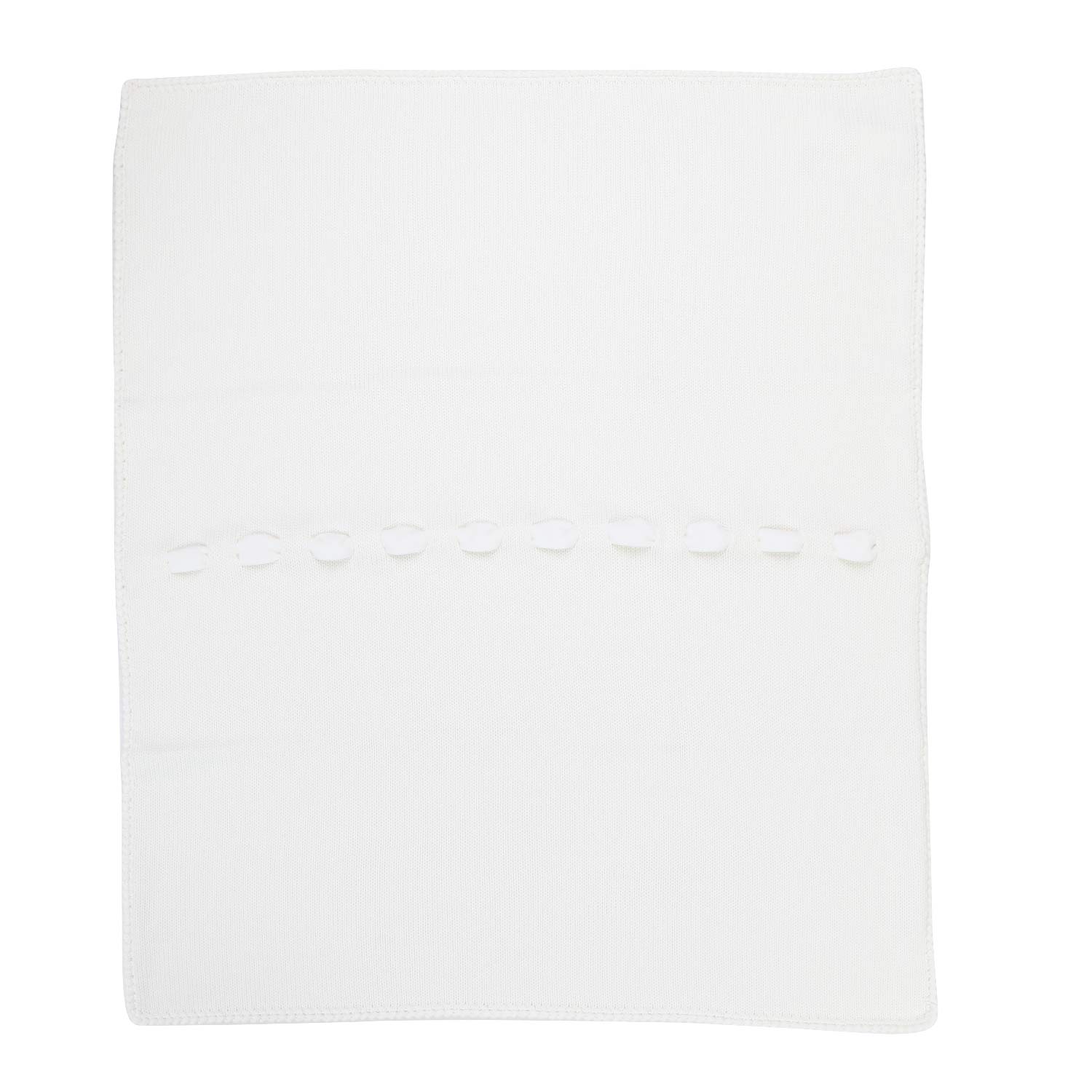 COPERTA DI LANA UNISEX BIANCA NEONATO - annameglio.com abbigliamento moda