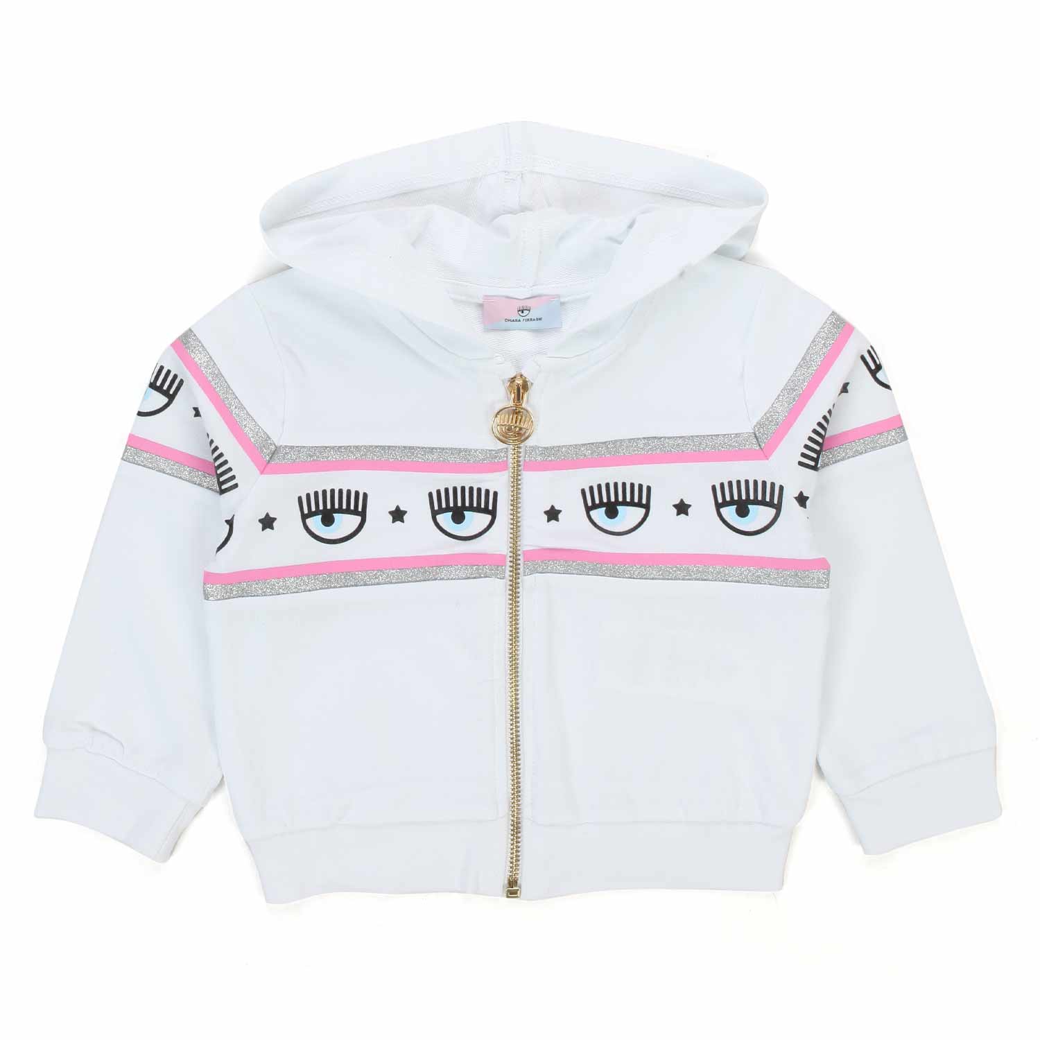 FELPA LOGOMANIA ZIP NEONATA - annameglio.com abbigliamento moda