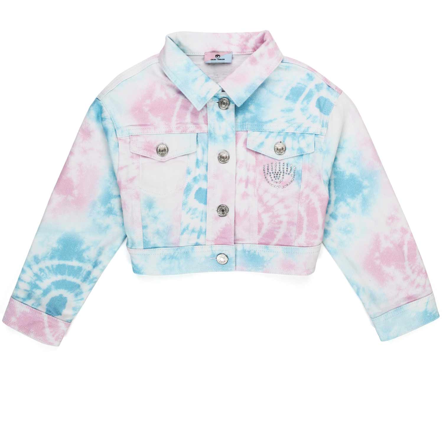GIACCHINO IN DENIM TIE DYE BAMBINA - annameglio.com abbigliamento moda