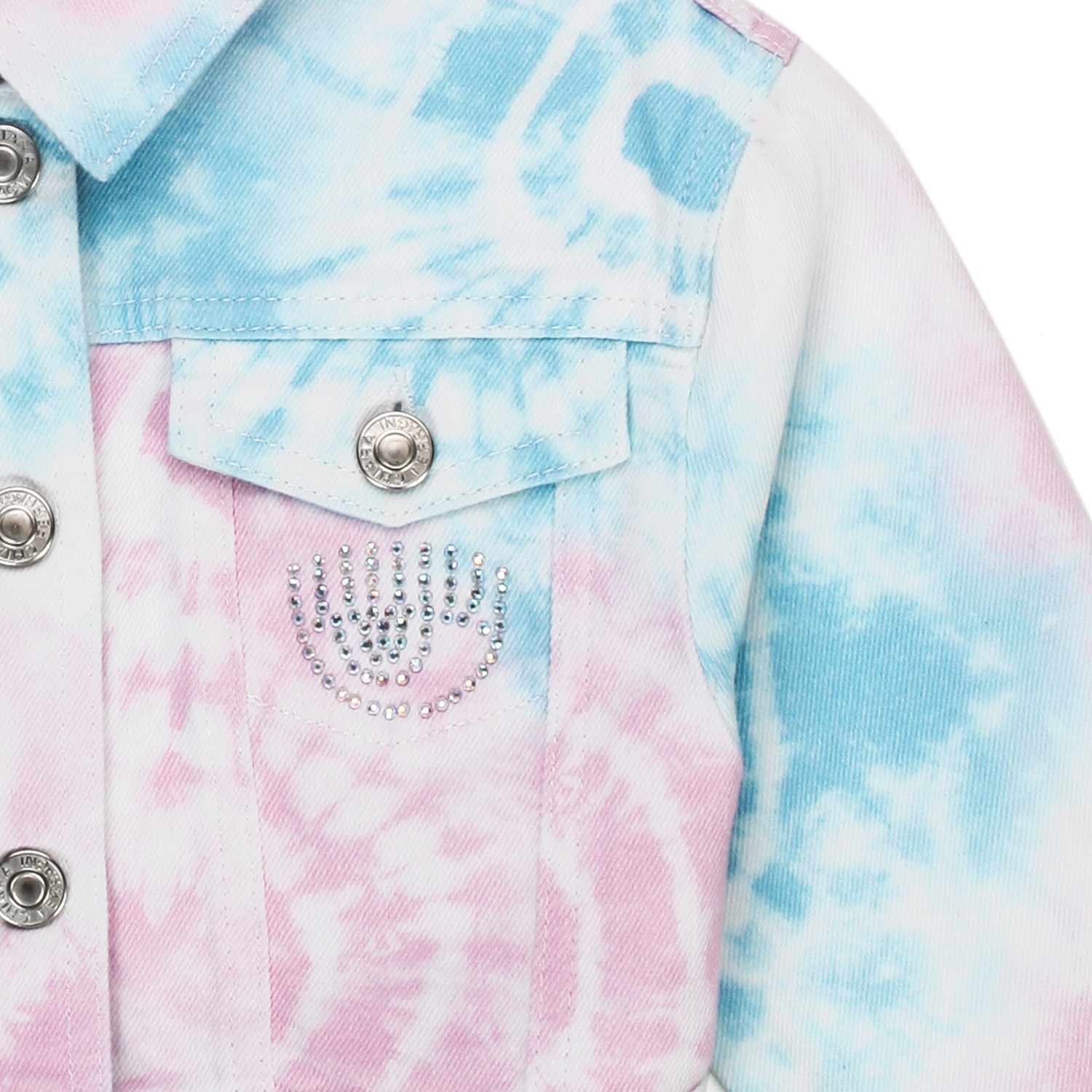 GIACCHINO IN DENIM TIE DYE BAMBINA - annameglio.com abbigliamento moda