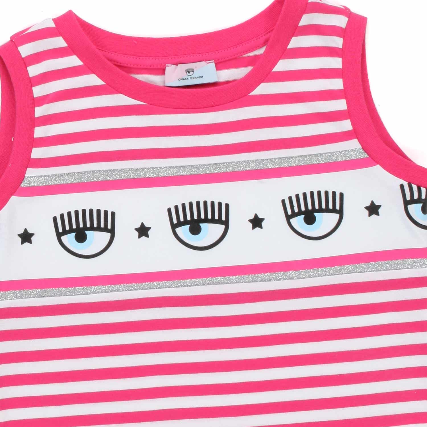 TOP A RIGHE LOGOMANIA BIMBA - annameglio.com abbigliamento moda