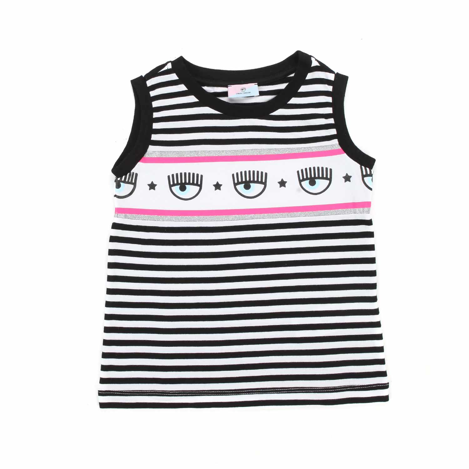 TOP A RIGHE LOGOMANIA BAMBINA - annameglio.com abbigliamento moda