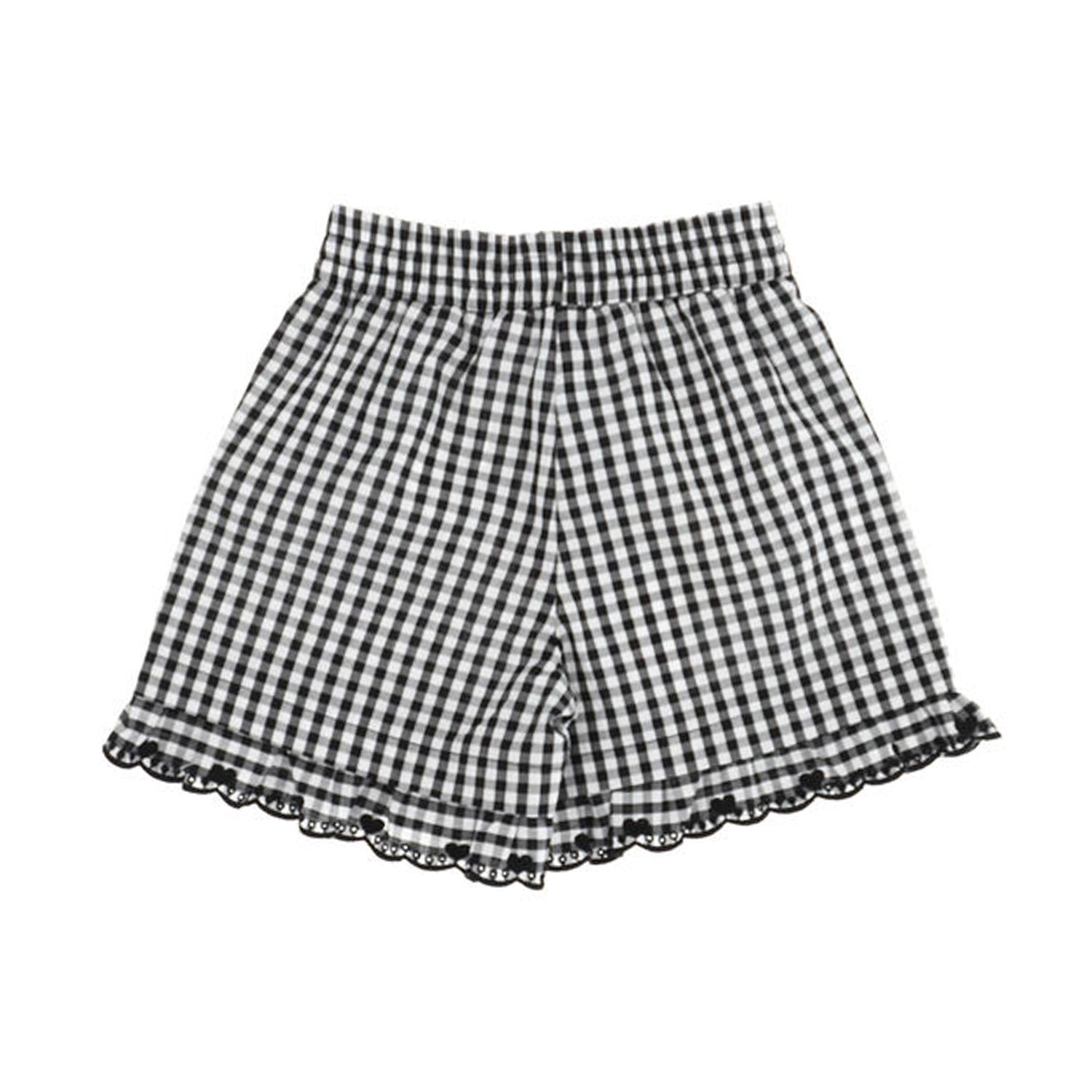 SHORTS VICHY BIANCHI E NERI BAMBINA - annameglio.com abbigliamento moda