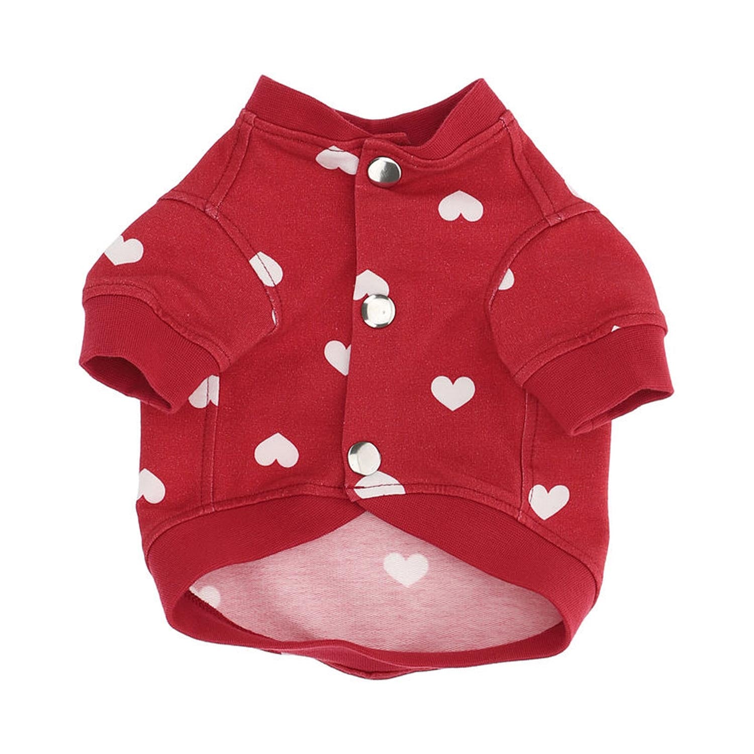 CAPPOTTINO ROSSO IN FELPA PER CANI - annameglio.com abbigliamento moda