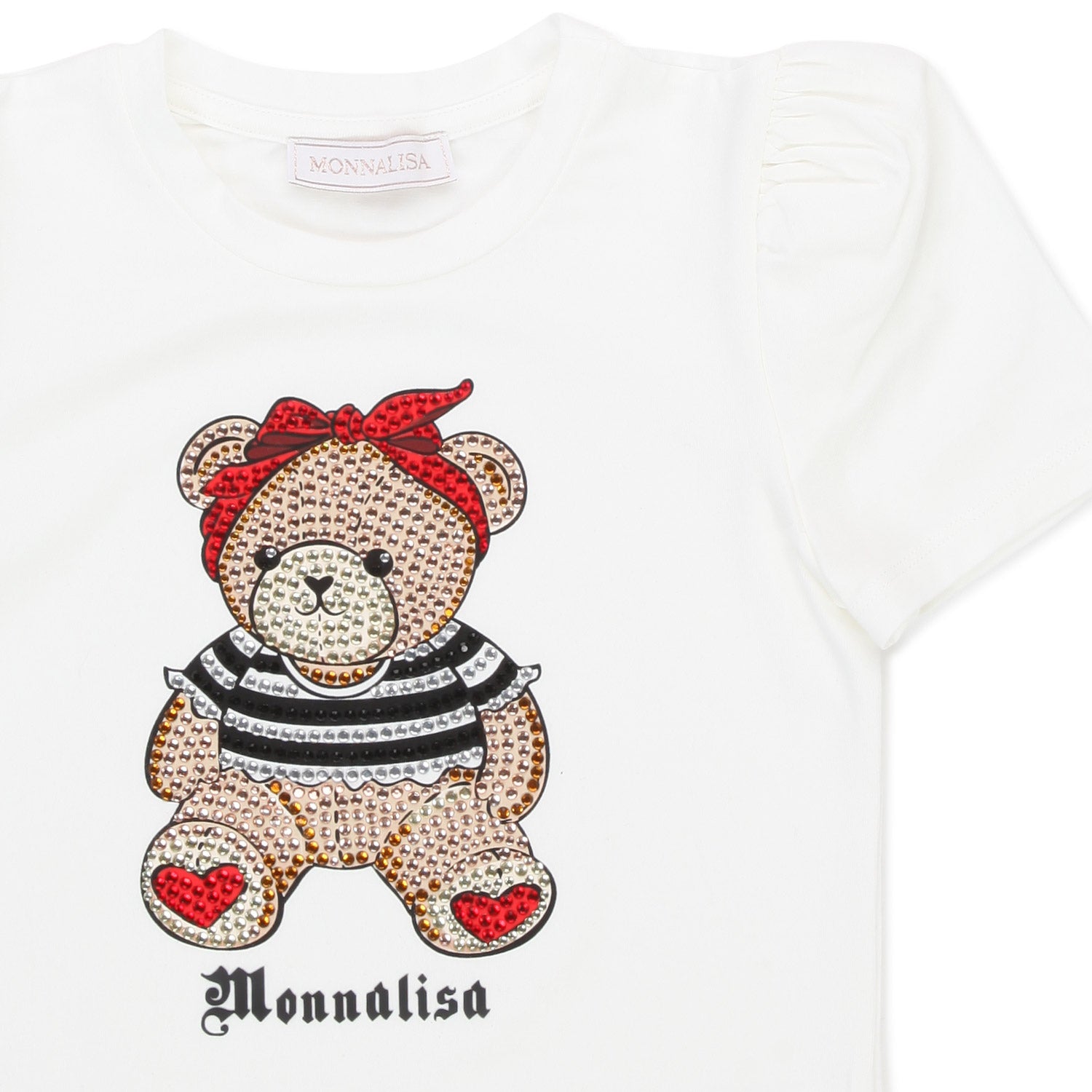 T-SHIRT TEDDY BEAR BIANCA BAMBINA - annameglio.com abbigliamento moda