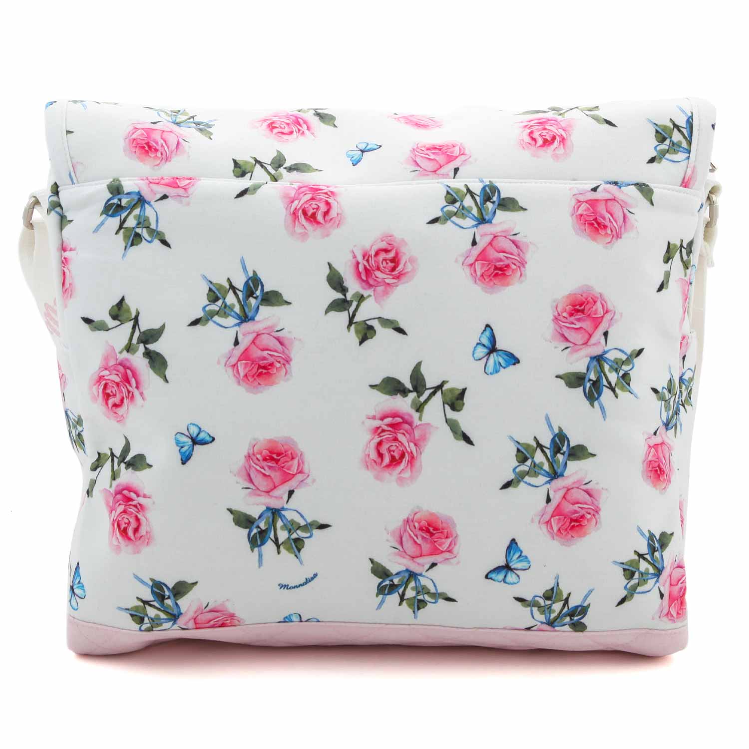 BORSA FASCIATOIO BIANCA E ROSA CON TAPPETINO - annameglio.com abbigliamento moda