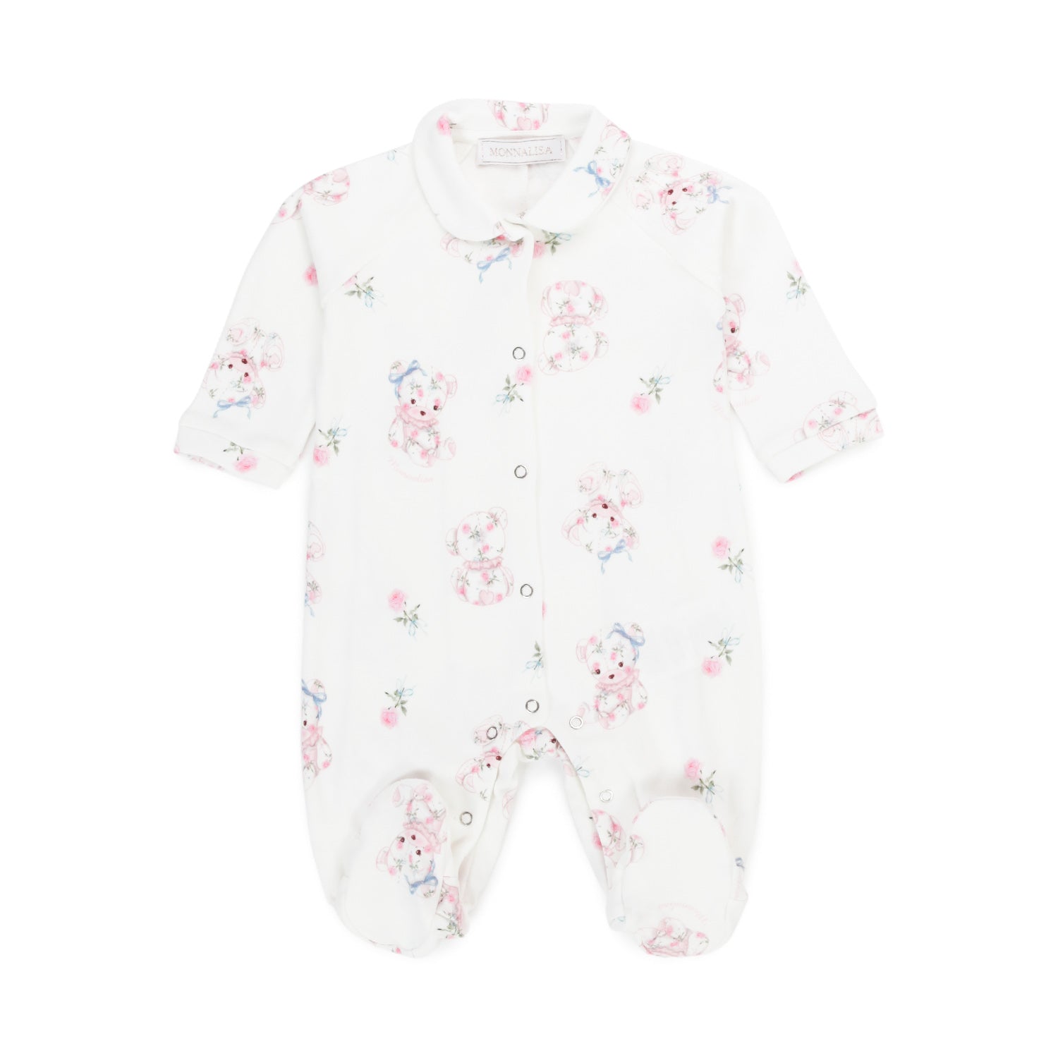 TUTINA BIANCA E ROSA CON ORSACCHIOTTI E FIORI - annameglio.com abbigliamento moda