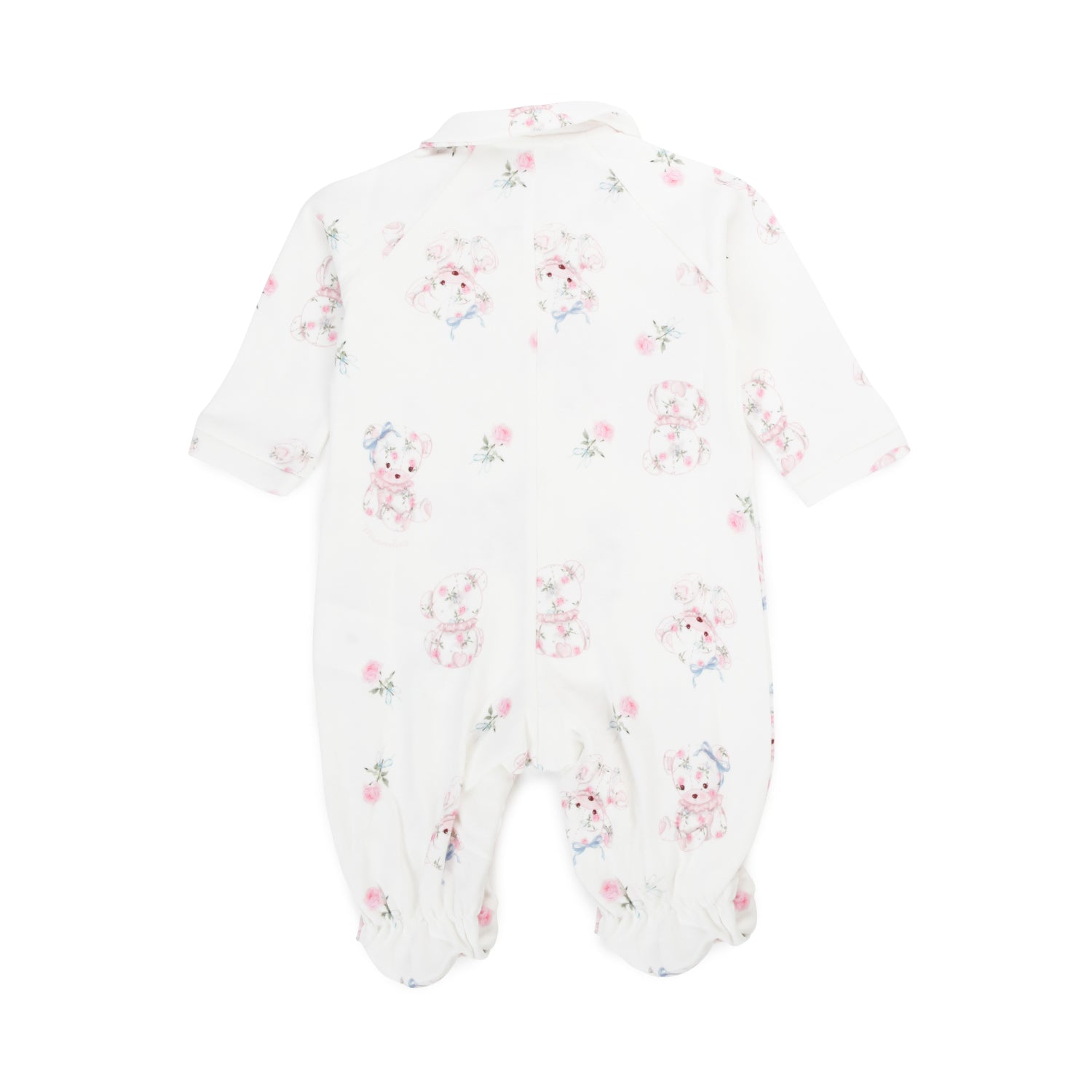 TUTINA BIANCA E ROSA CON ORSACCHIOTTI E FIORI - annameglio.com abbigliamento moda