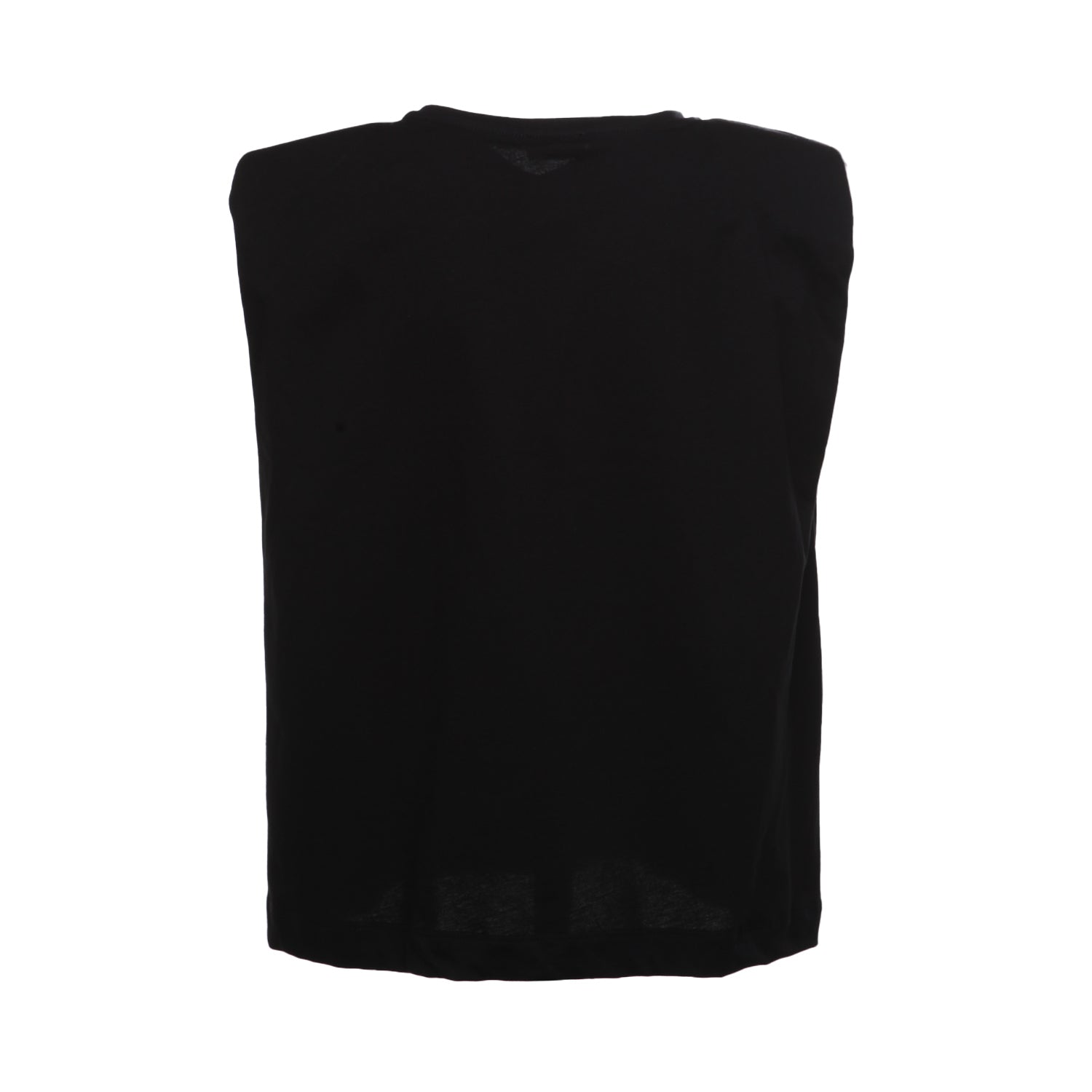 MAXI CANOTTA NERA CON STAMPA BAMBINA E TEEN - annameglio.com abbigliamento moda