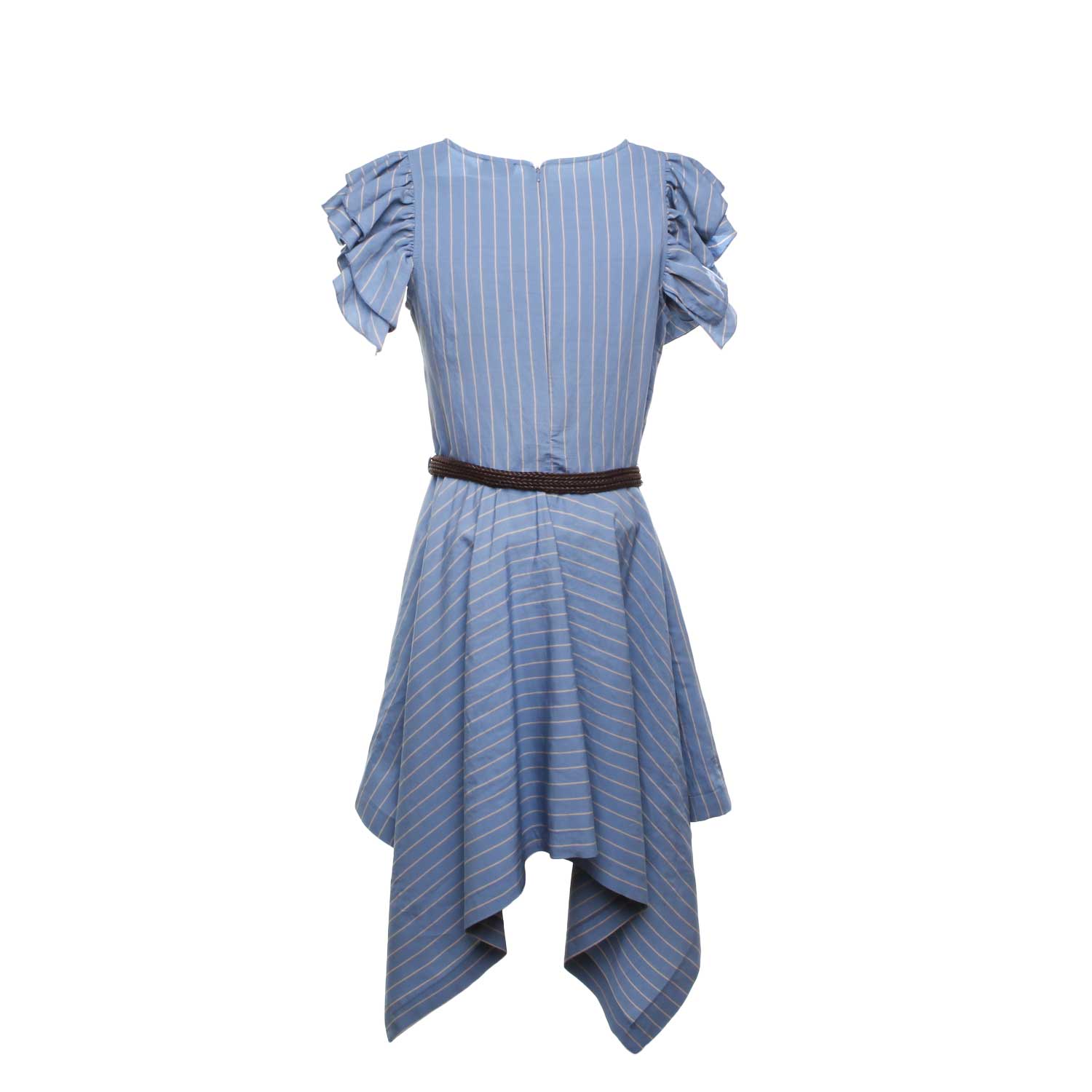 ABITO BLU AVIO CON RIGHE BEIGE BAMBINA TEEN - annameglio.com abbigliamento moda