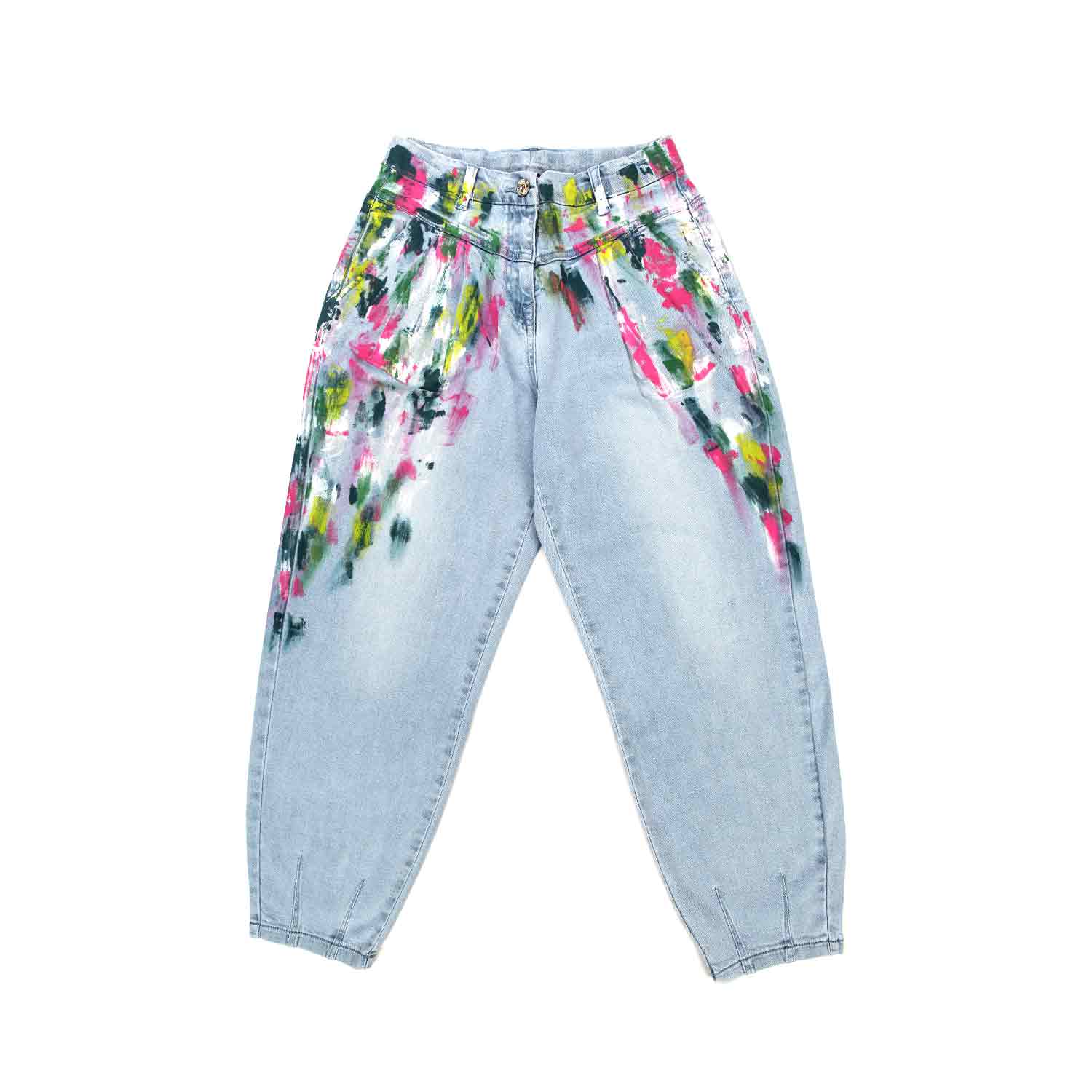 JEANS CON PENNELLATE MULTICOLOR BAMBINA TEEN - annameglio.com abbigliamento moda