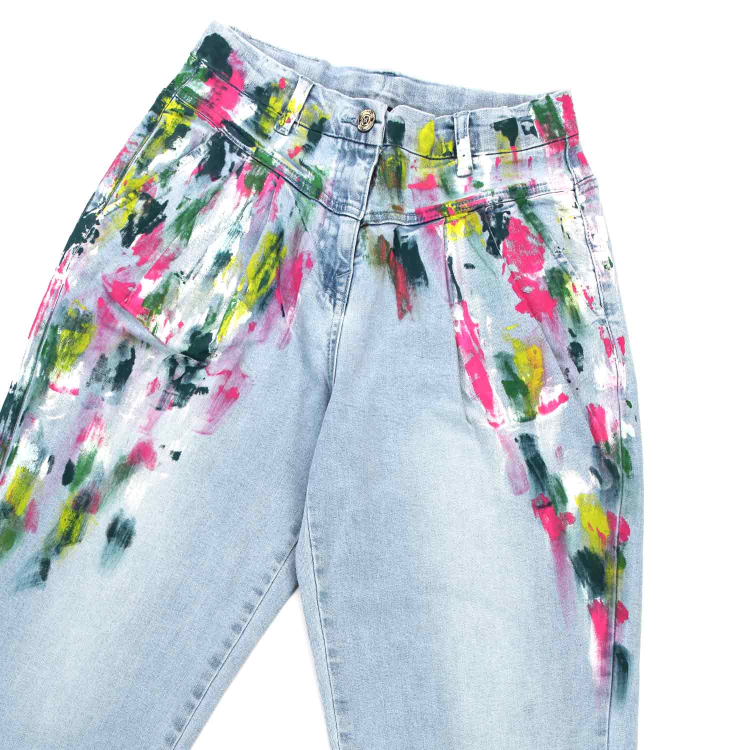 JEANS CON PENNELLATE MULTICOLOR BAMBINA TEEN - annameglio.com abbigliamento moda