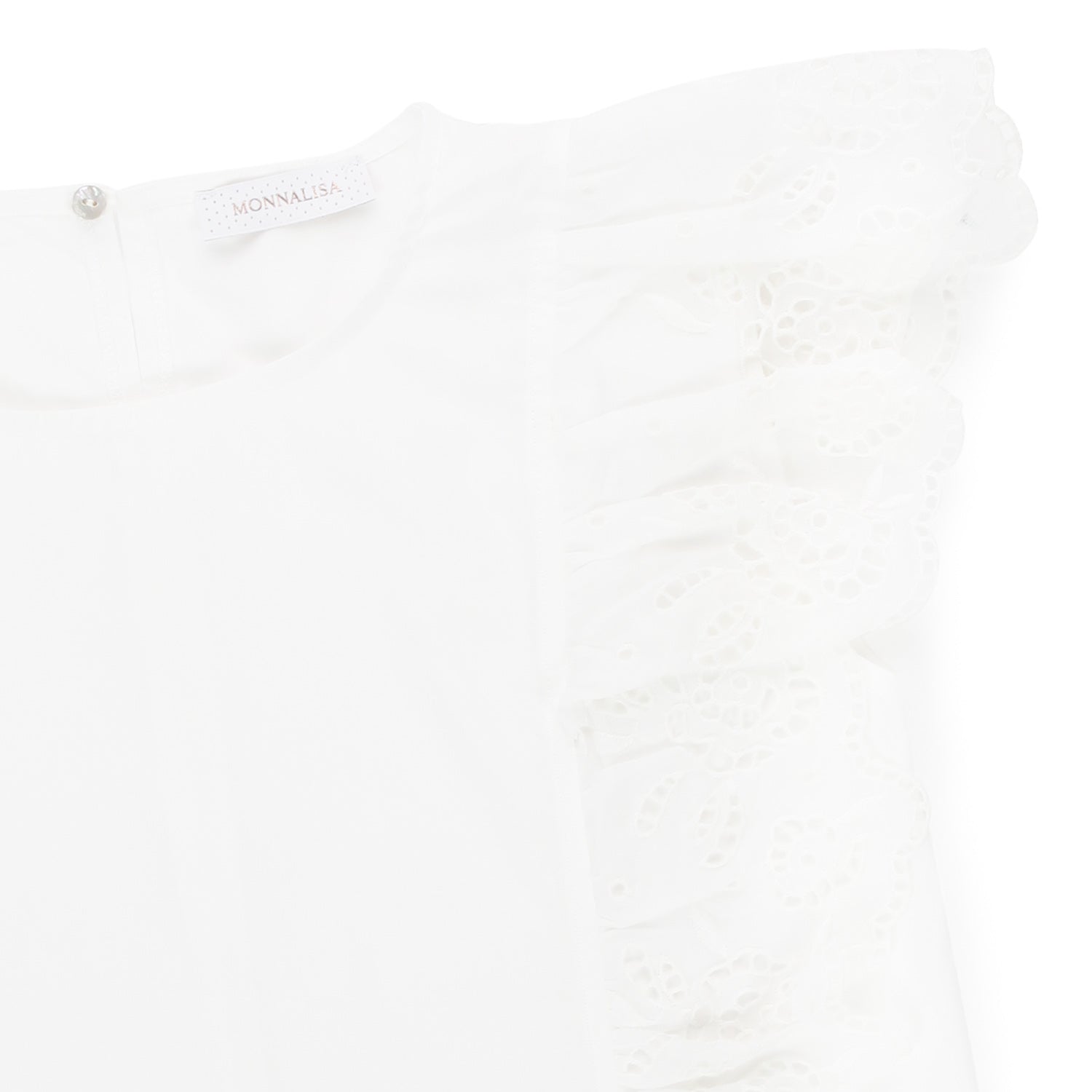 CASACCA BIANCA CON RICAMI INTAGLIO BAMBINA E TEEN - annameglio.com abbigliamento moda