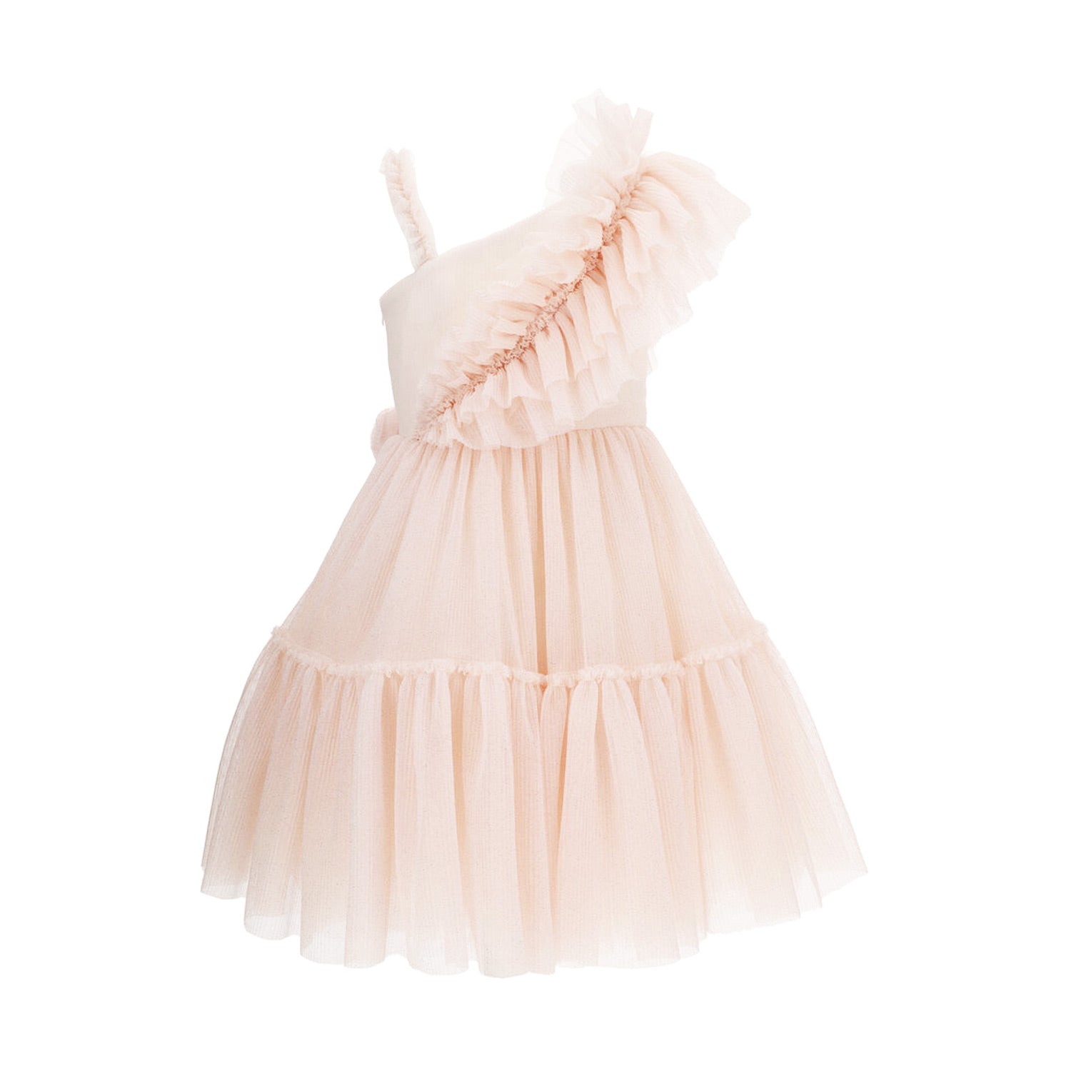 ABITO TULLE PLISSÉ ROSA SPARKLING BAMBINA E TEEN - annameglio.com abbigliamento moda