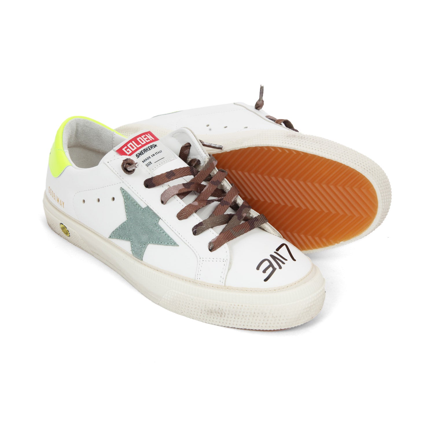 SNEAKERS SSTAR BIANCA E GIALLO FLUO BAMBINA TEEN - annameglio.com abbigliamento moda