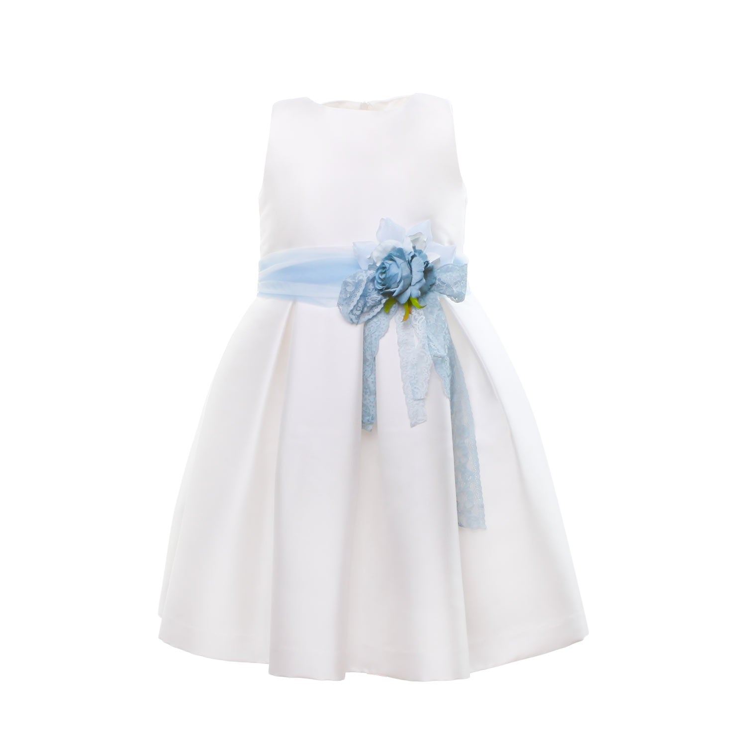 ABITO CERIMONIA BIANCO E CELESTE BAMBINA E TEEN - annameglio.com abbigliamento moda