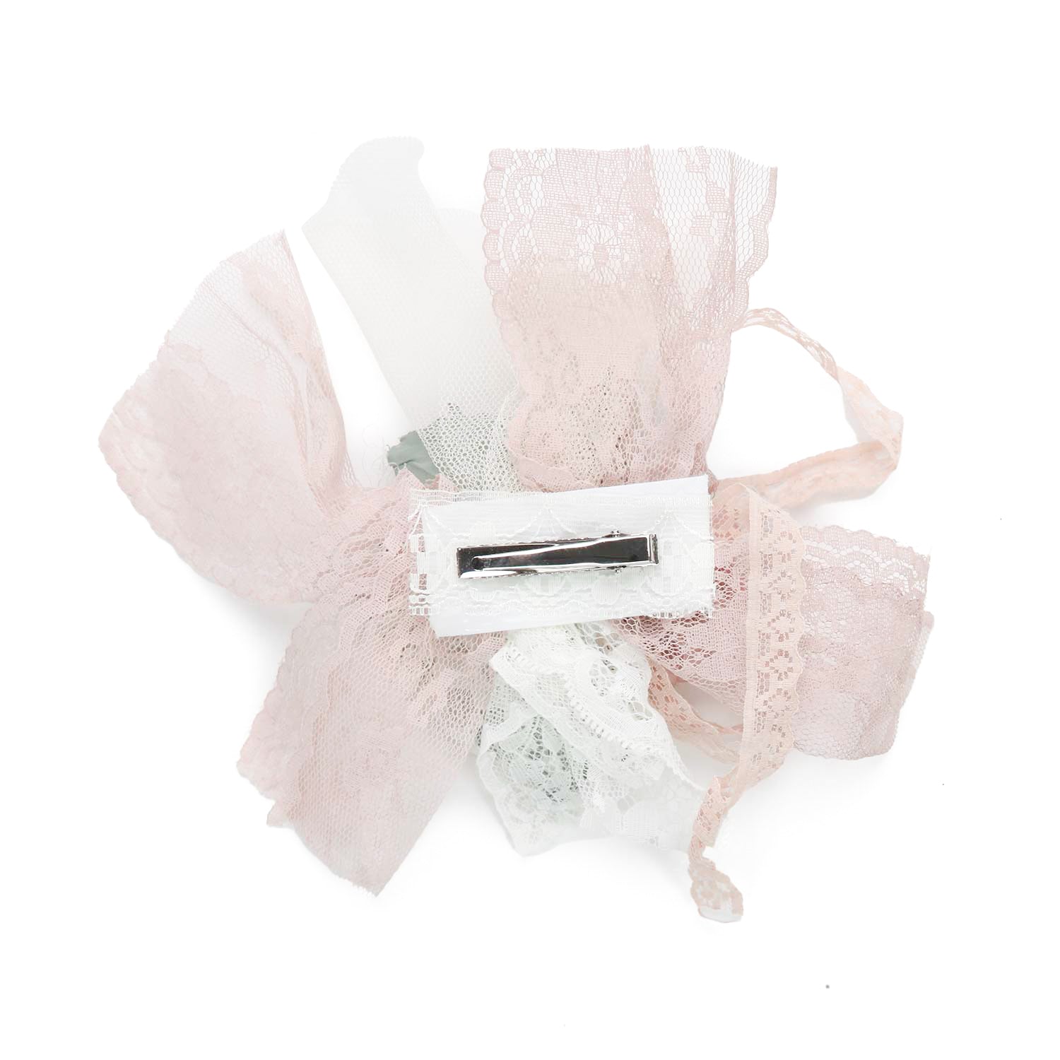 FERMAGLIO FLOREALE DA CERIMONIA ROSA E VERDE - annameglio.com abbigliamento moda