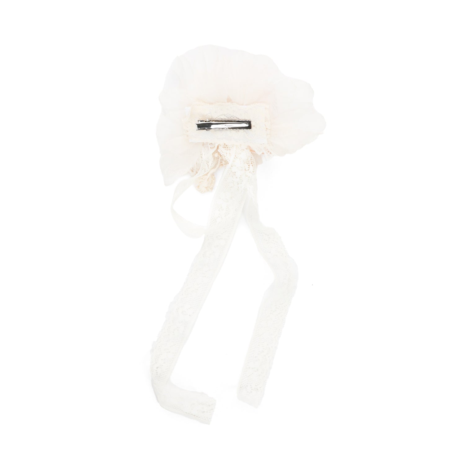 FERMAGLIO DA CERIMONIA BIANCO CON FIORI ROSA - annameglio.com abbigliamento moda