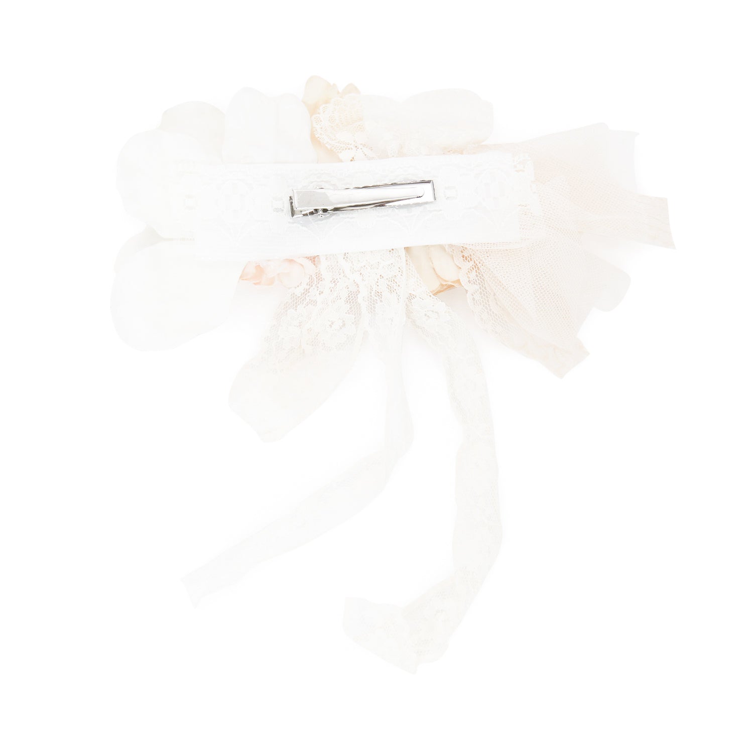 FERMAGLIO FLOREALE DA CERIMONIA PANNA E BEIGE - annameglio.com abbigliamento moda