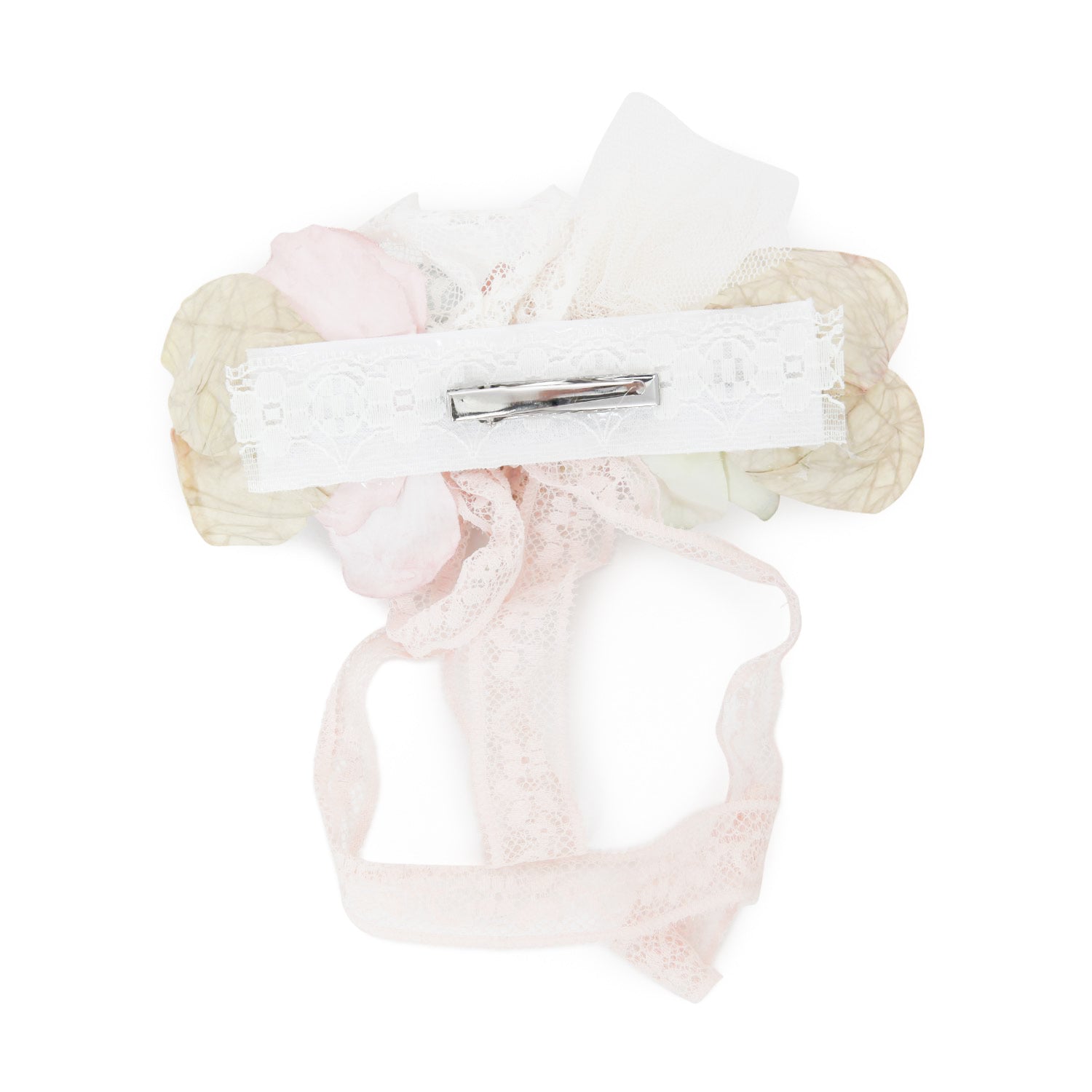 FERMAGLIO FLOREALE DA CERIMONIA ROSA - annameglio.com abbigliamento moda