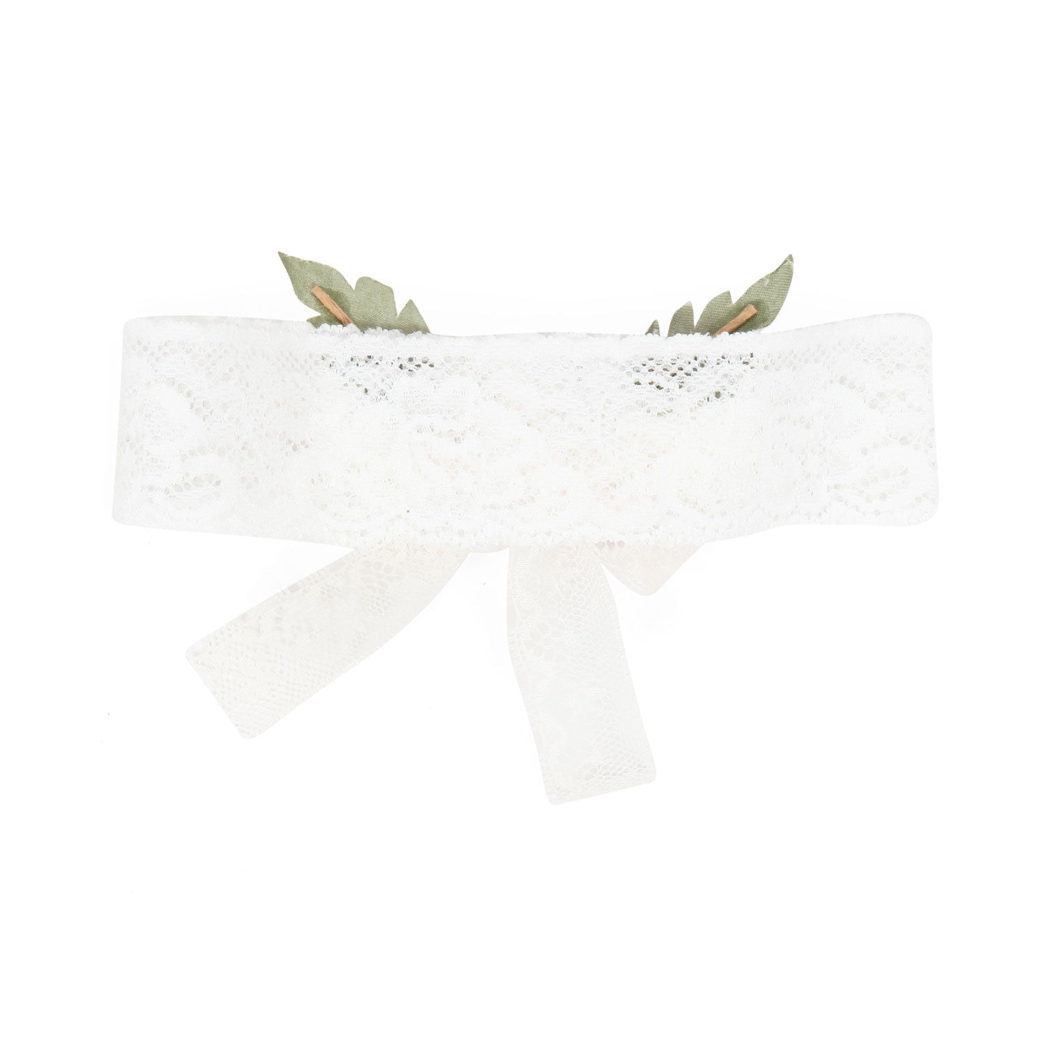 FASCIA PER CAPELLI IN PIZZO CON FIORI NEONATA - annameglio.com abbigliamento moda