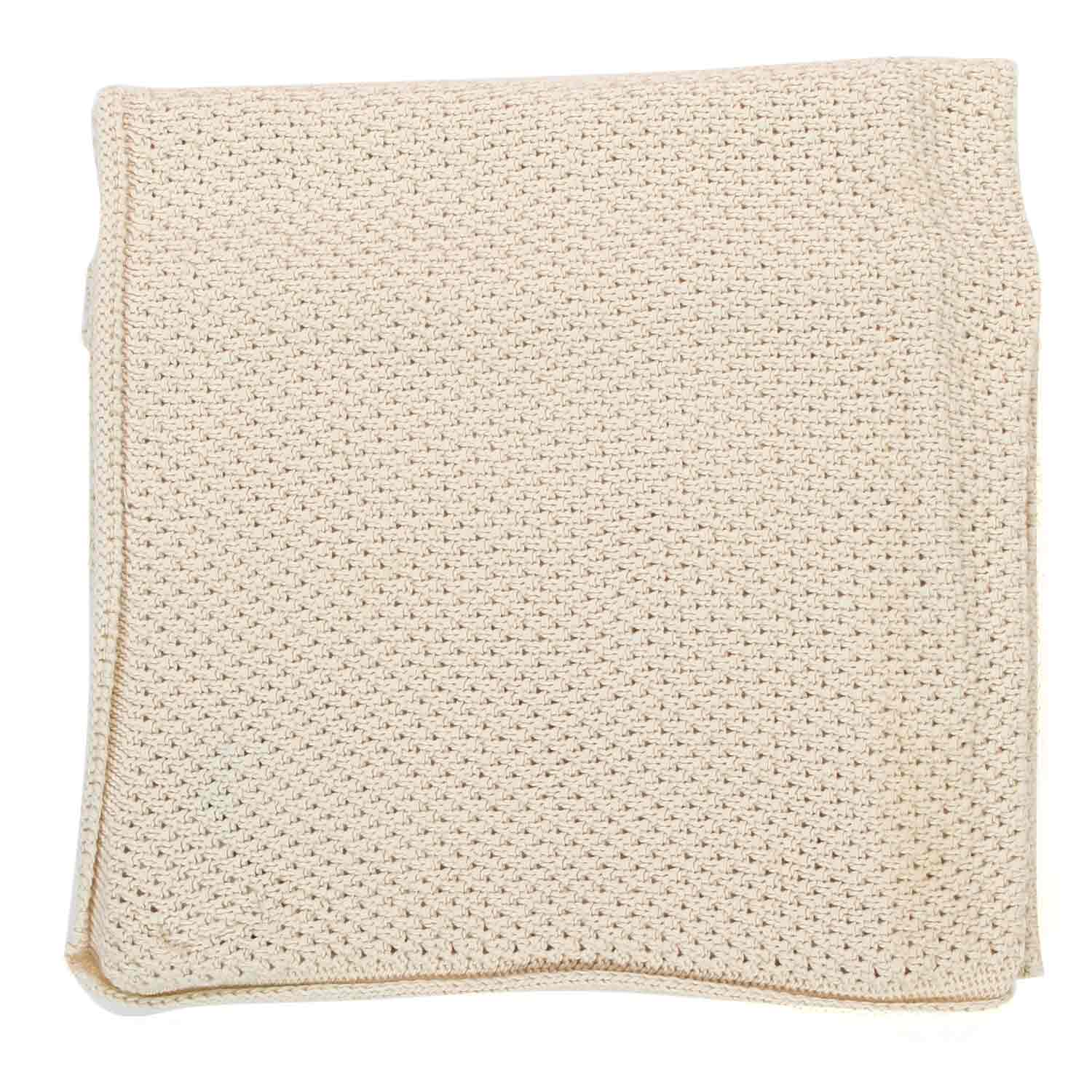 COPERTA UNISEX ILSE ECRU NEONATO - annameglio.com abbigliamento moda