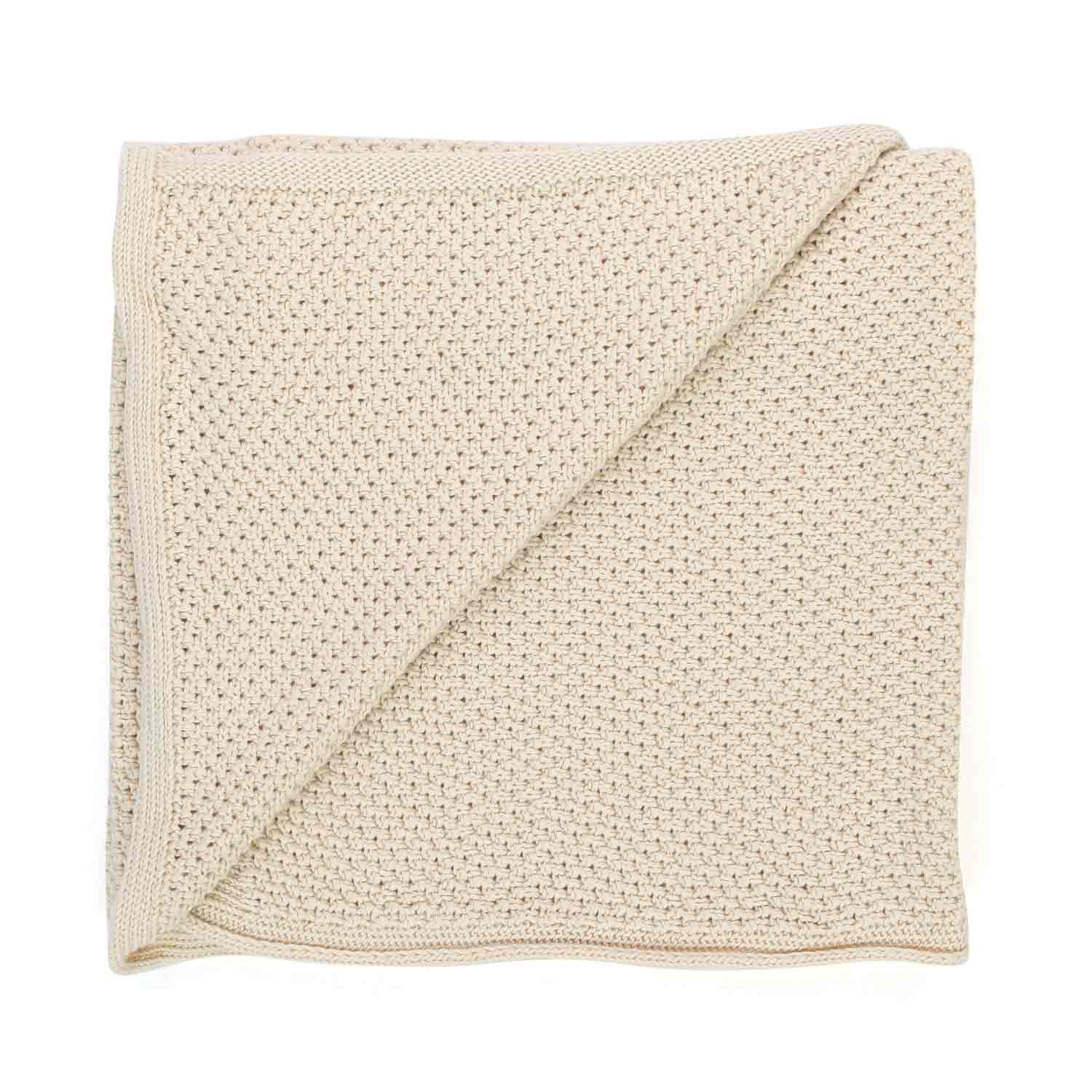 COPERTA UNISEX ILSE ECRU NEONATO - annameglio.com abbigliamento moda