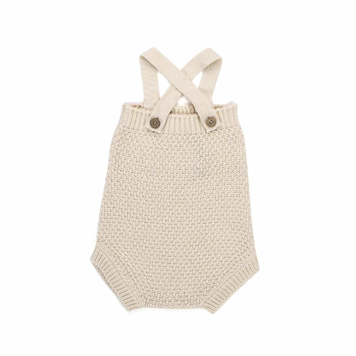 SALOPETTE MAUD ECRU NEONATA - annameglio.com abbigliamento moda