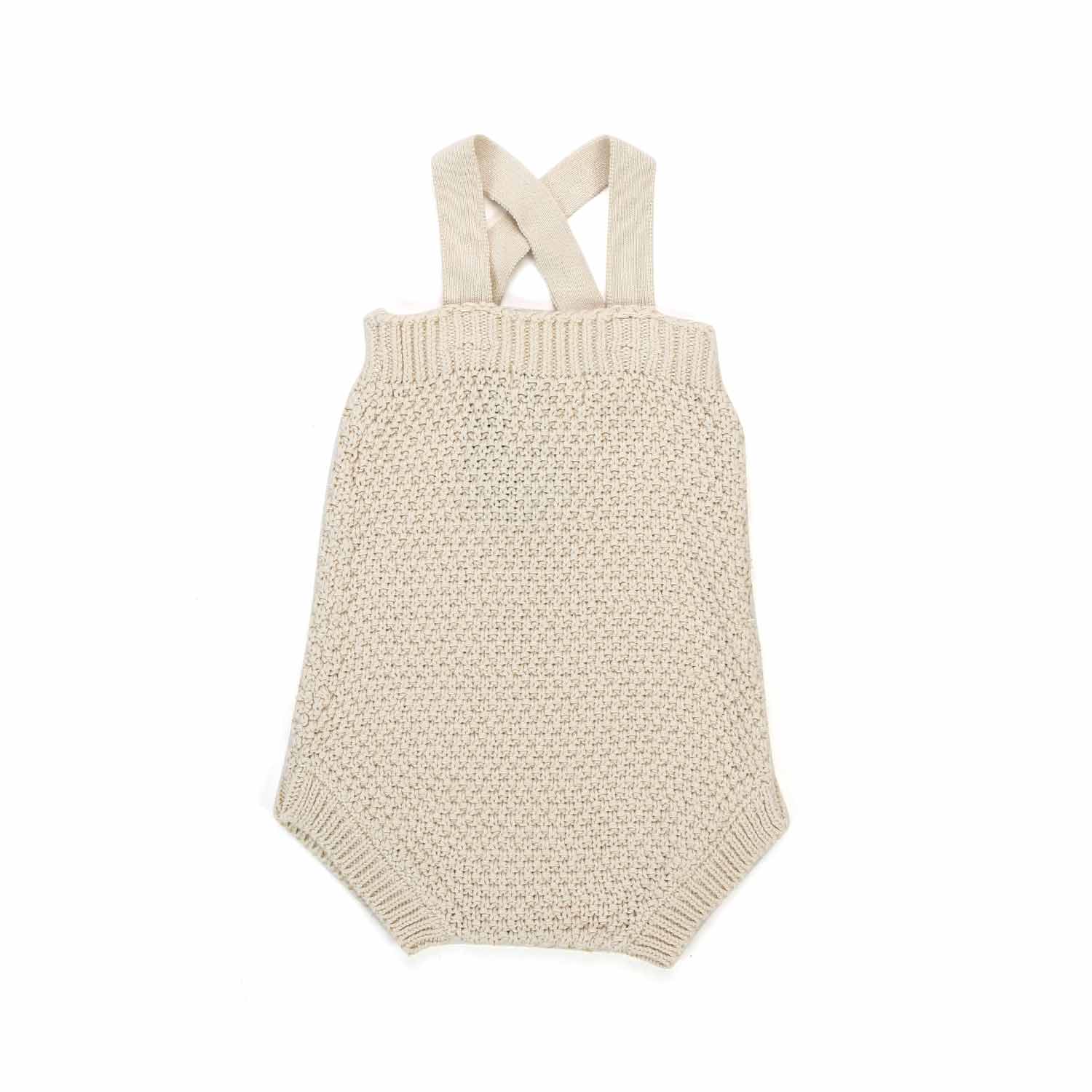 SALOPETTE MAUD ECRU NEONATA - annameglio.com abbigliamento moda