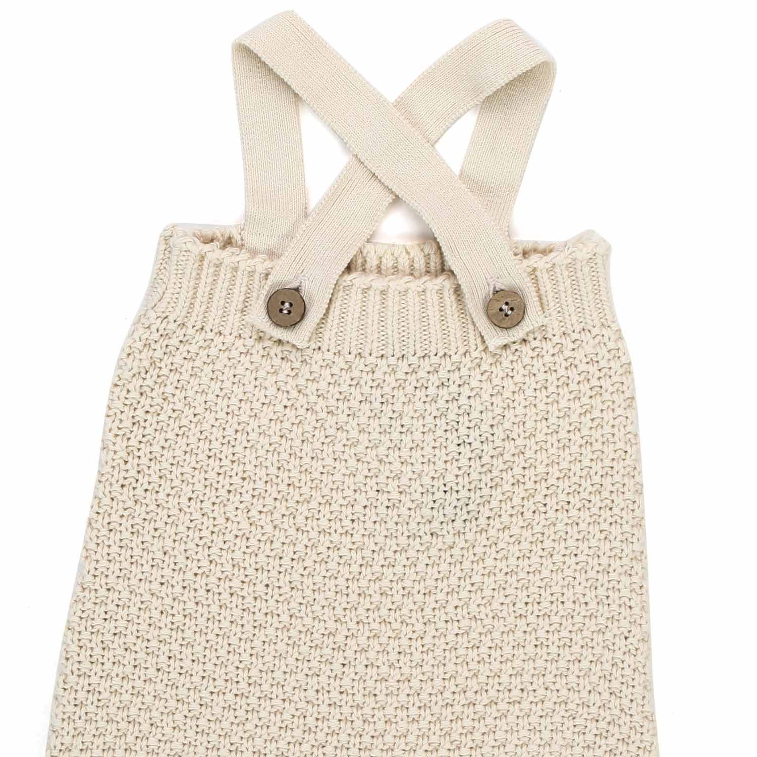 SALOPETTE MAUD ECRU NEONATA - annameglio.com abbigliamento moda