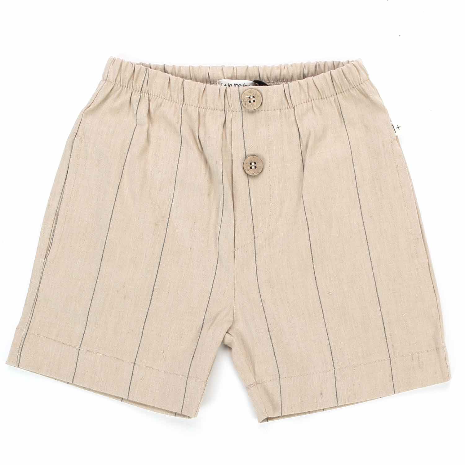 BERMUDA SERGI BEIGE A RIGHE BAMBINO E BEBÈ - annameglio.com abbigliamento moda