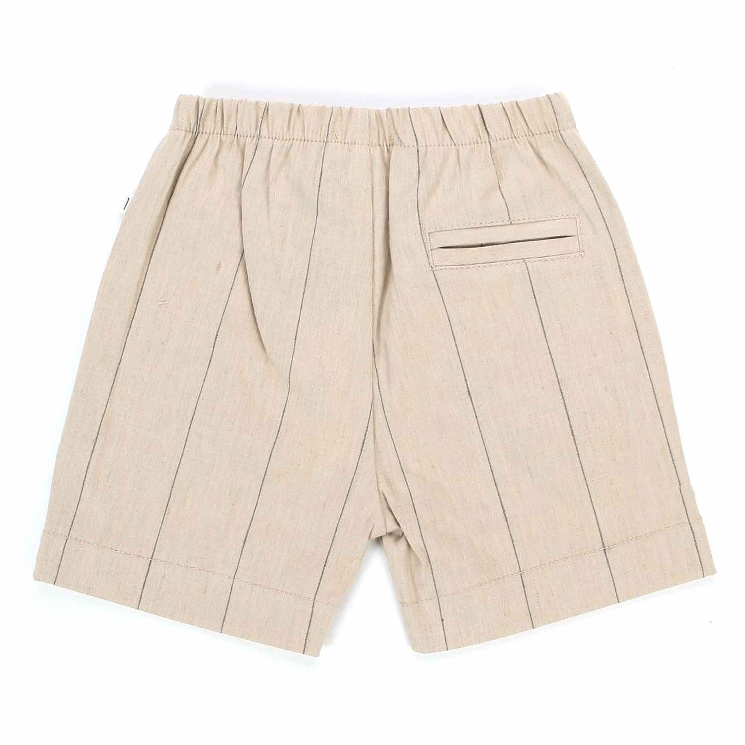 BERMUDA SERGI BEIGE A RIGHE BAMBINO E BEBÈ - annameglio.com abbigliamento moda