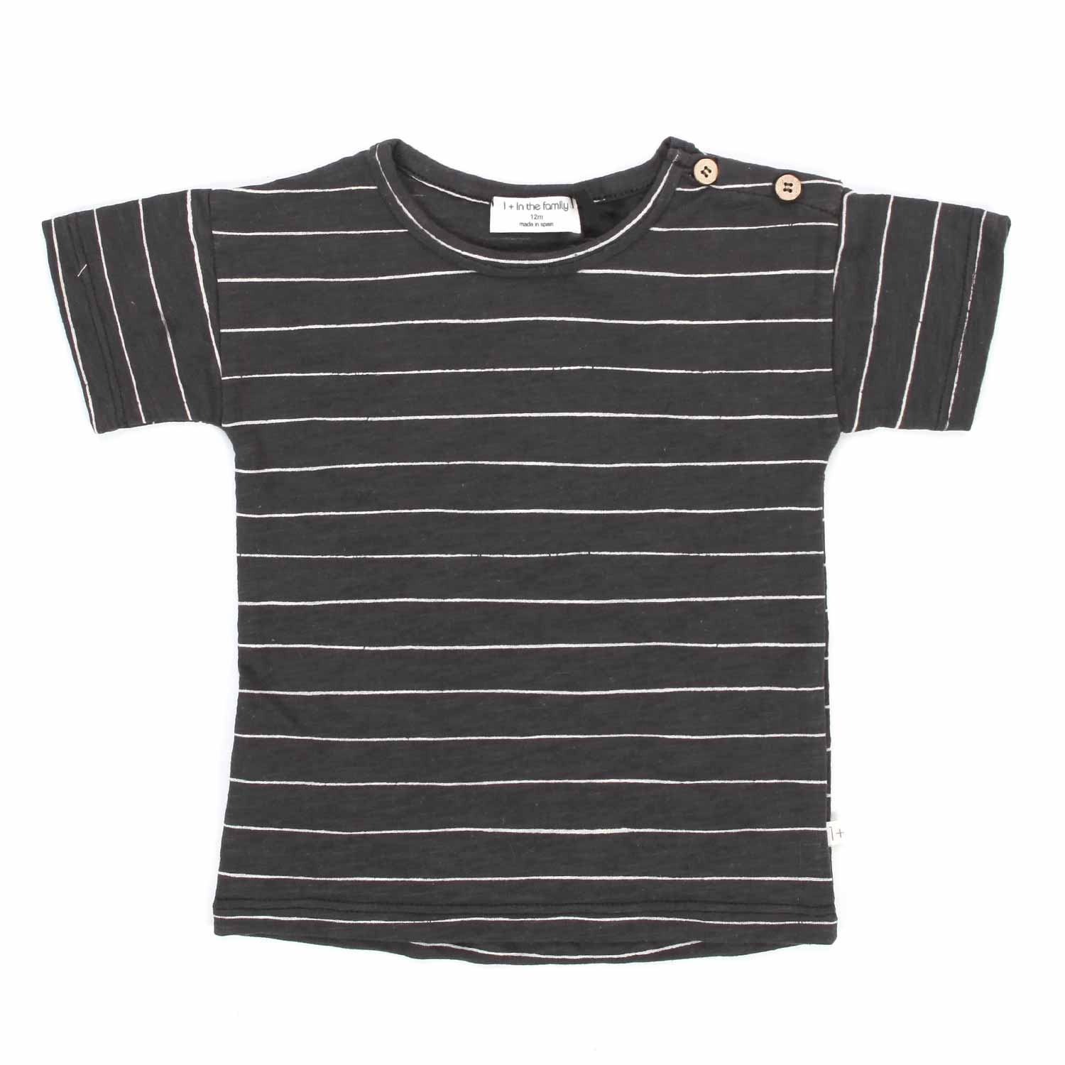 T-SHIRT BERNIE COLOR GRAFITE BABY UNISEX - annameglio.com abbigliamento moda