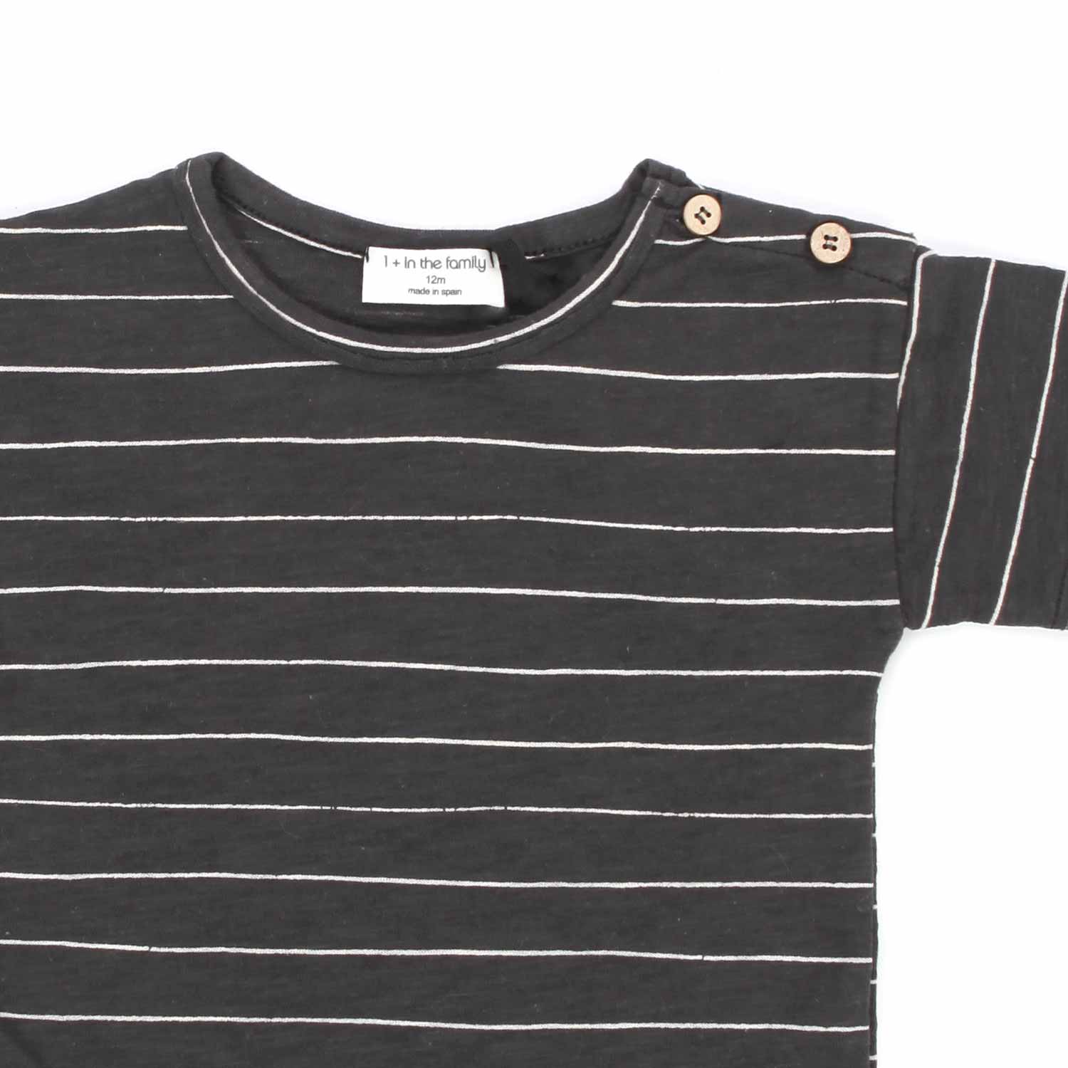 T-SHIRT BERNIE COLOR GRAFITE BABY UNISEX - annameglio.com abbigliamento moda