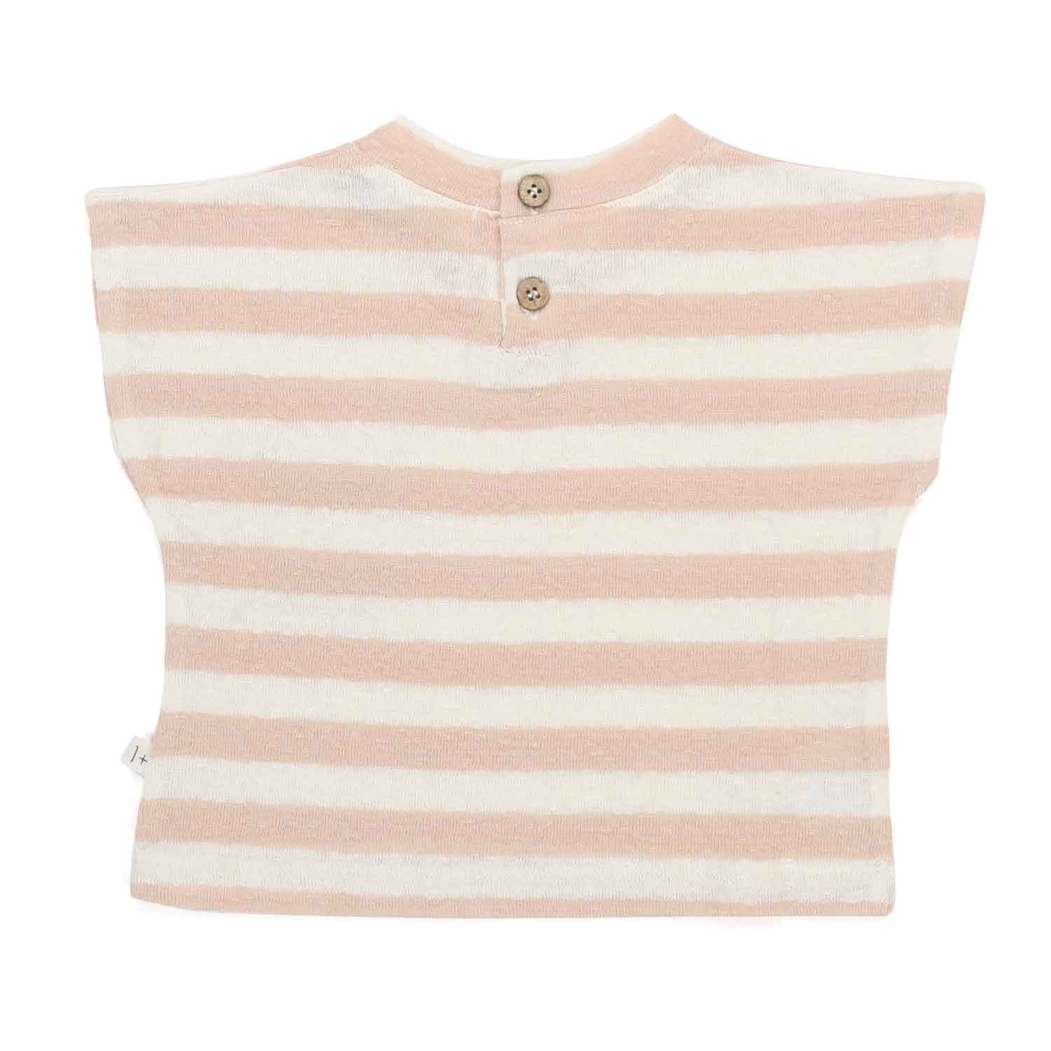 T-SHIRT VICKY ROSA A RIGHE BAMBINA E BEBÈ - annameglio.com abbigliamento moda