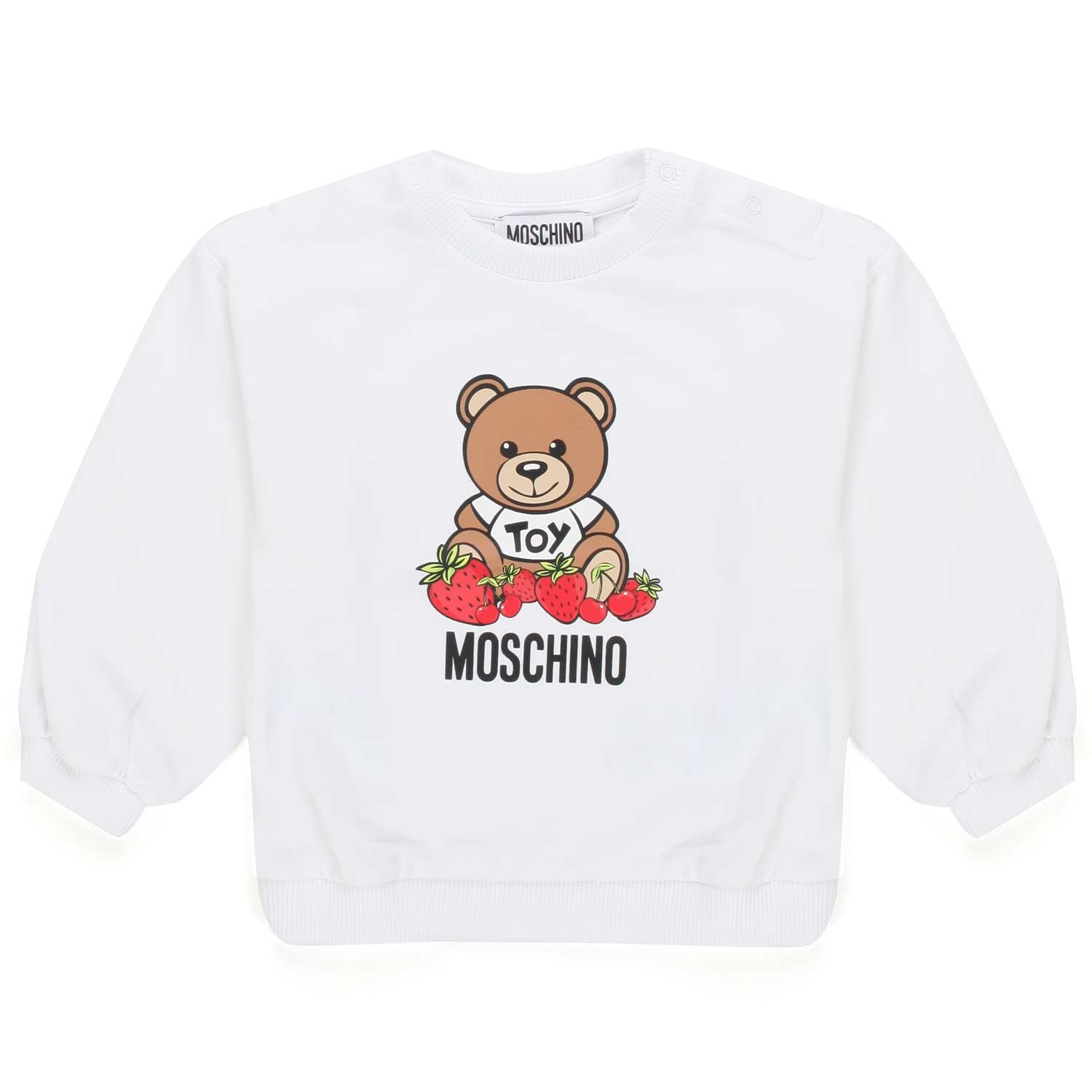 FELPA TEDDY BEAR BIANCA BAMBINA E NEONATA - annameglio.com abbigliamento moda