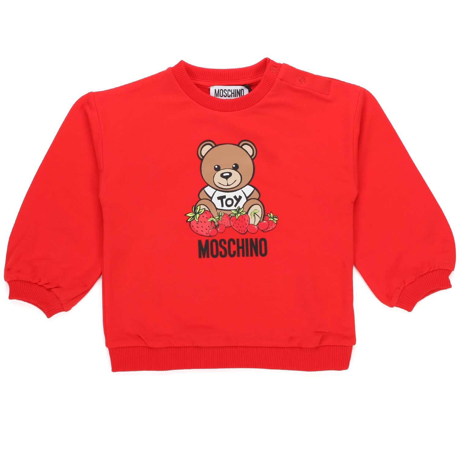 FELPA TEDDY BEAR ROSSA BAMBINA E NEONATA - annameglio.com abbigliamento moda