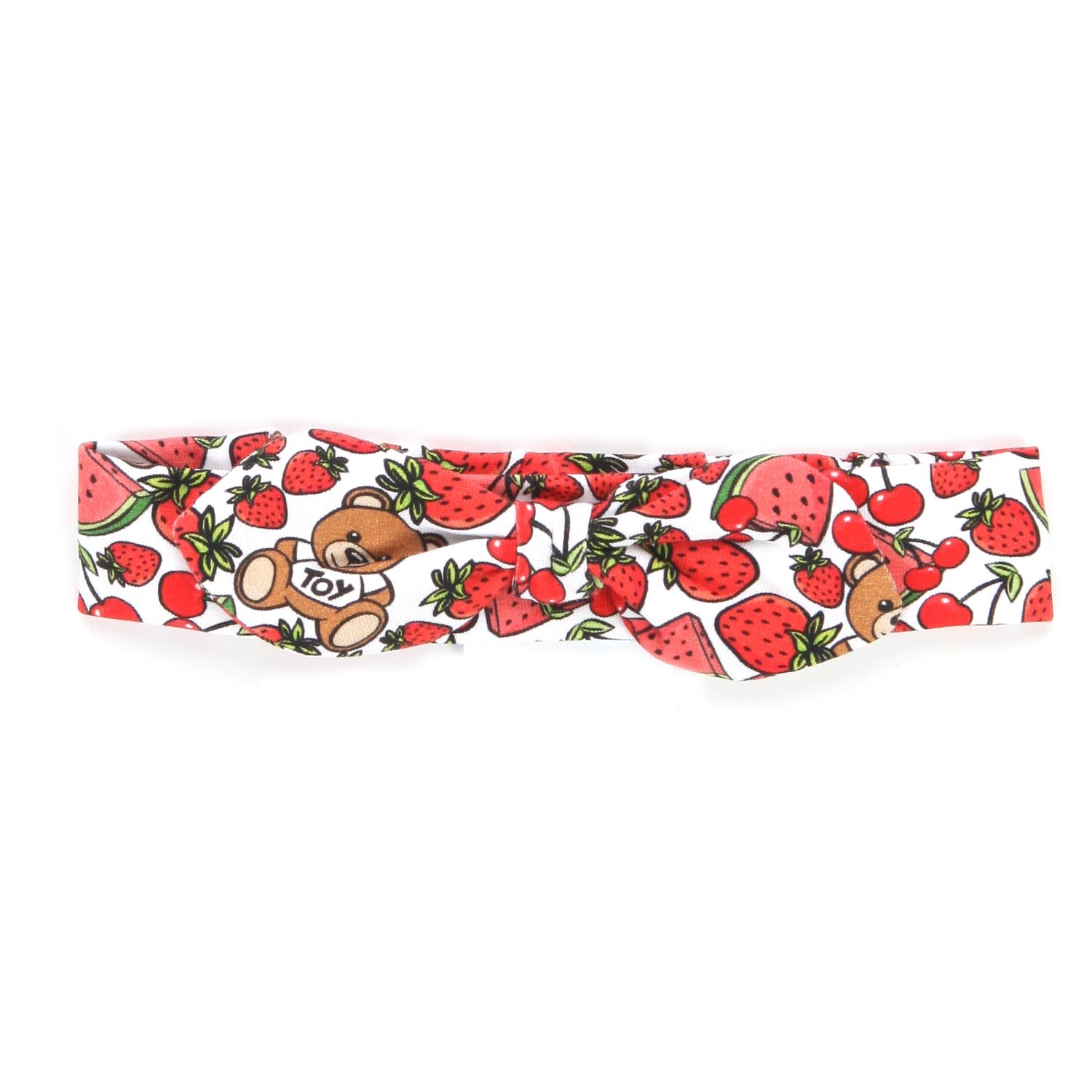 SET TUTINA TEDDY FRUIT ROSSA CON FASCIA NEONATA - annameglio.com abbigliamento moda