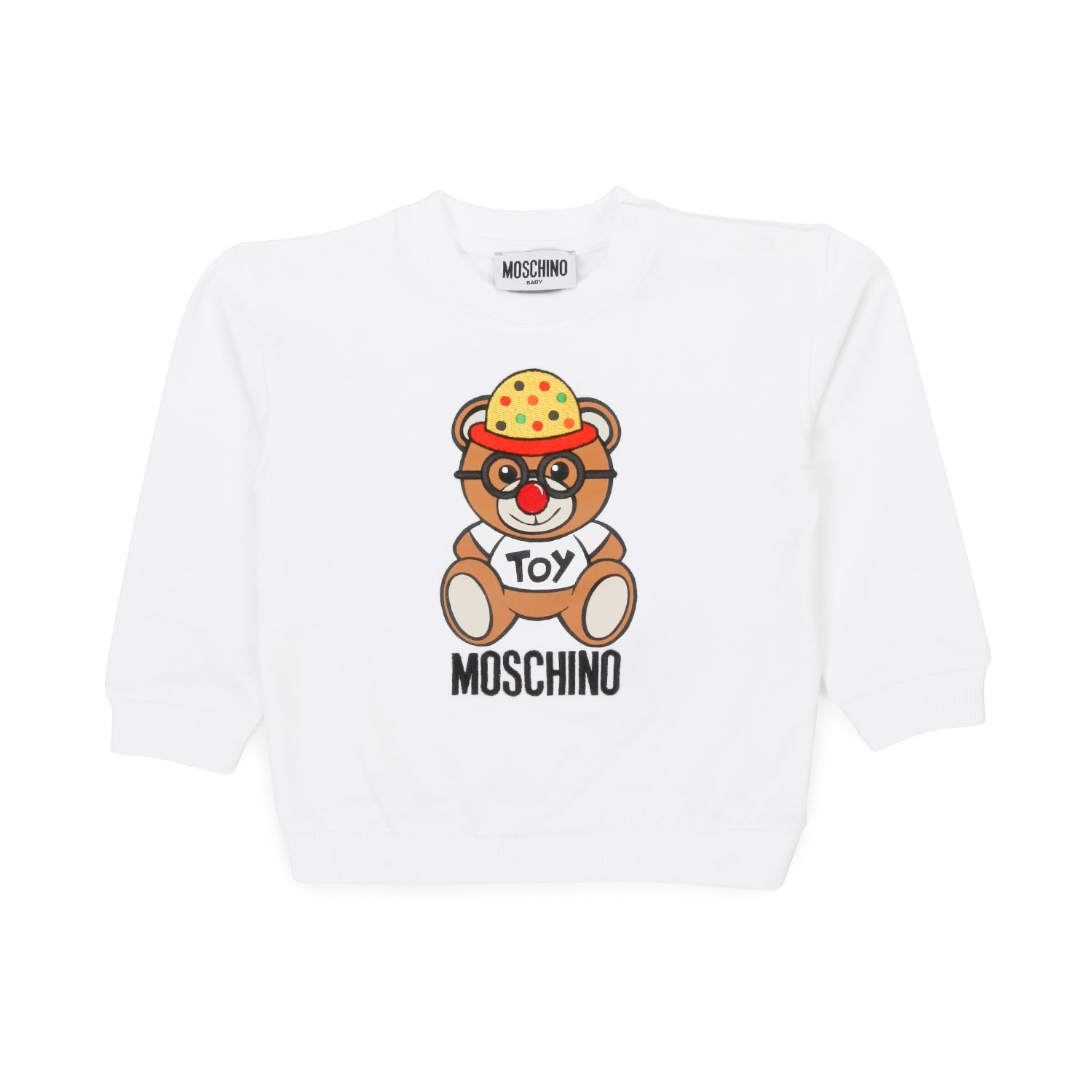 FELPA BIANCA ORSETTO BABY - annameglio.com abbigliamento moda