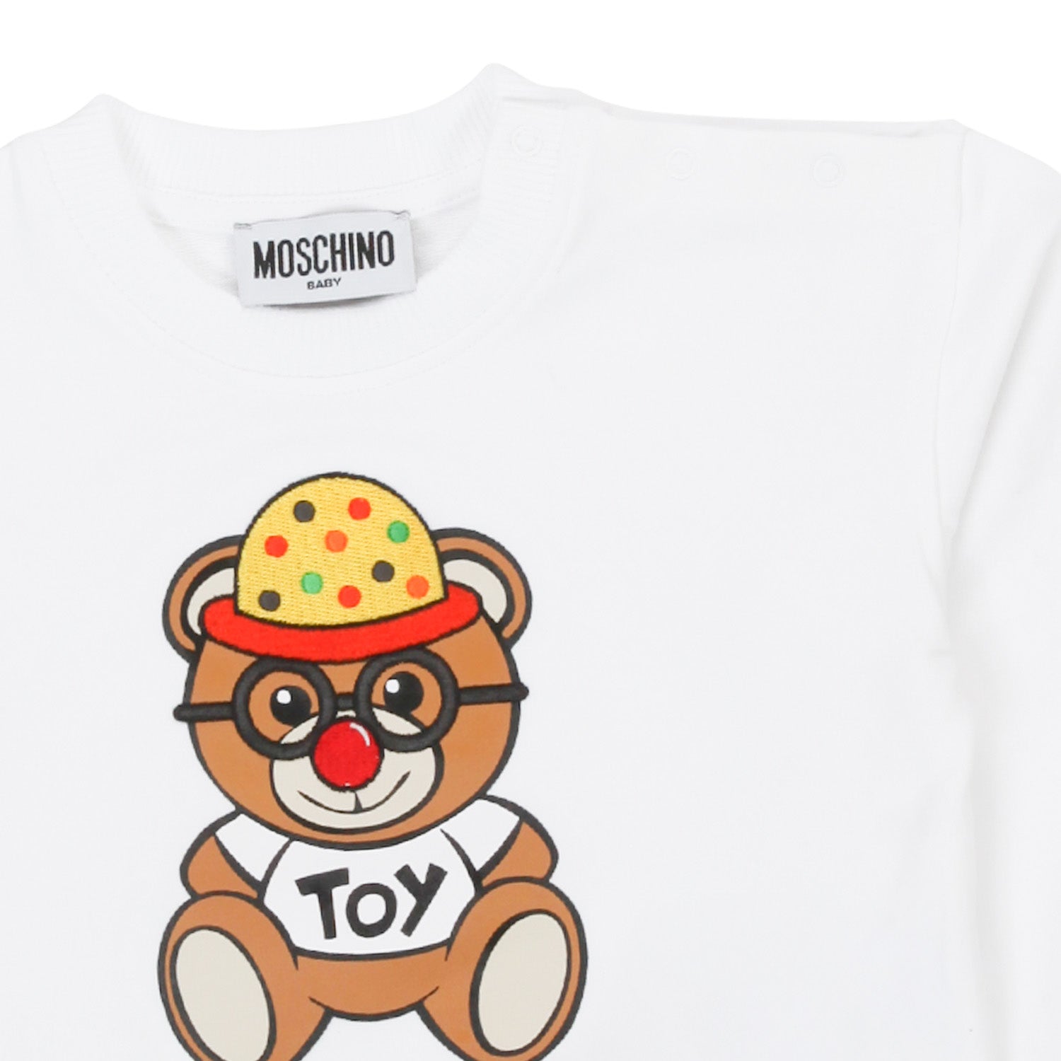 FELPA BIANCA ORSETTO BABY - annameglio.com abbigliamento moda