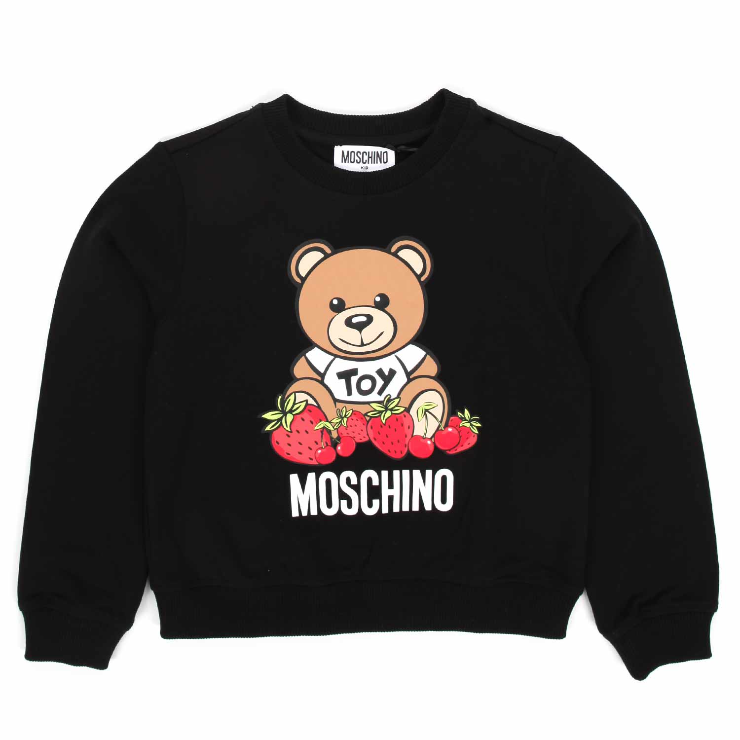 FELPA  CON ORSETTO NERA GIRL - annameglio.com abbigliamento moda