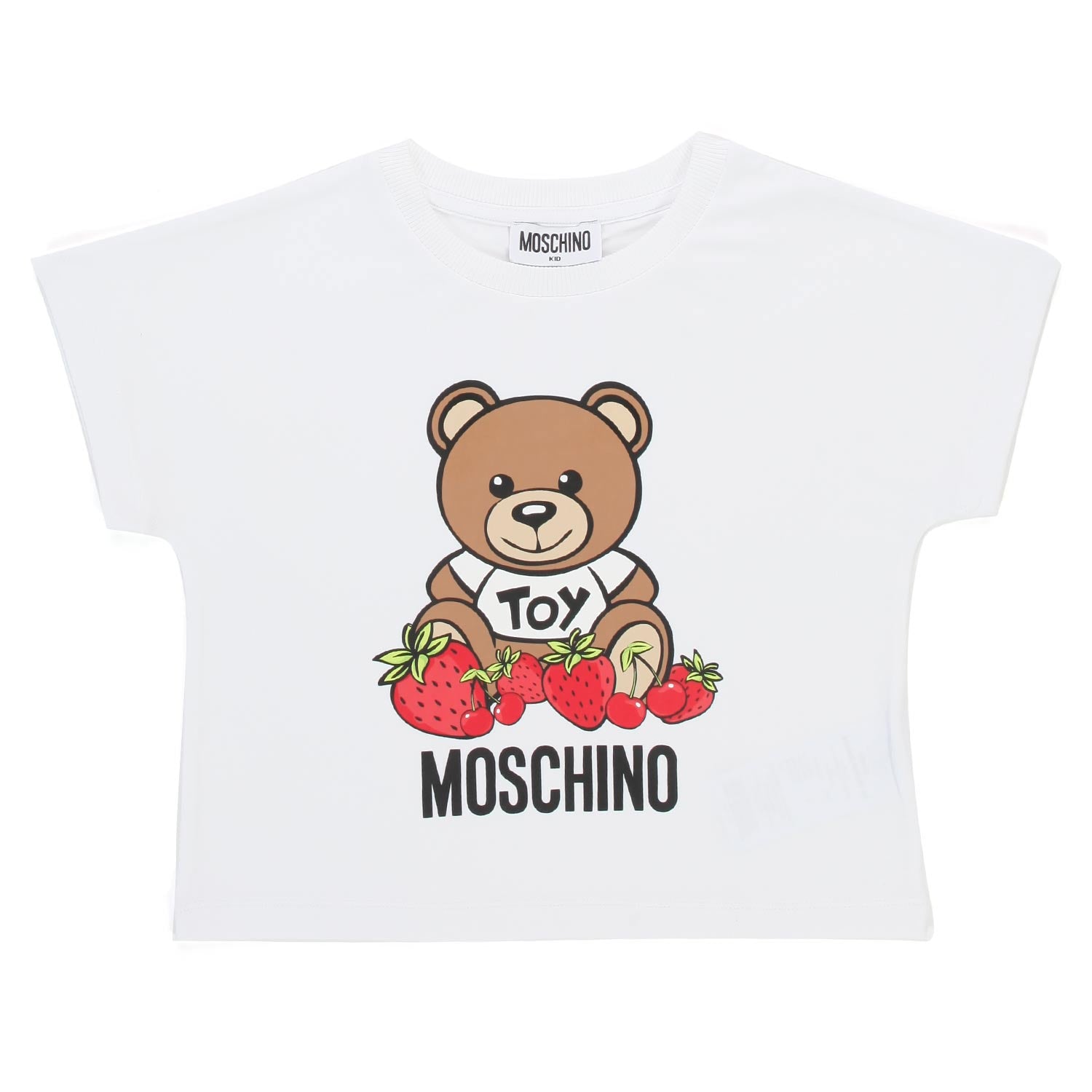 CROP TOP TEDDY BEAR BIANCA BAMBINA E TEENAGER - annameglio.com abbigliamento moda