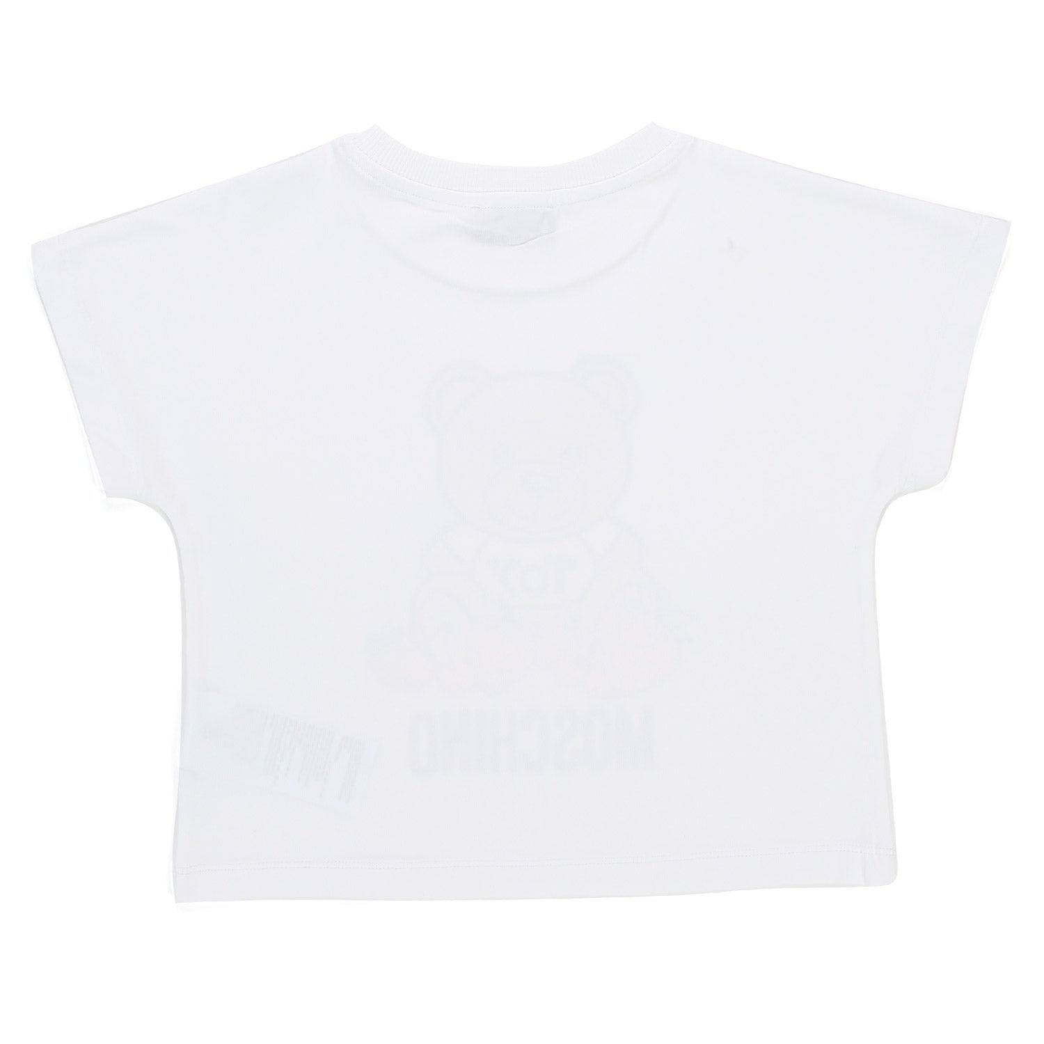 CROP TOP TEDDY BEAR BIANCA BAMBINA E TEENAGER - annameglio.com abbigliamento moda