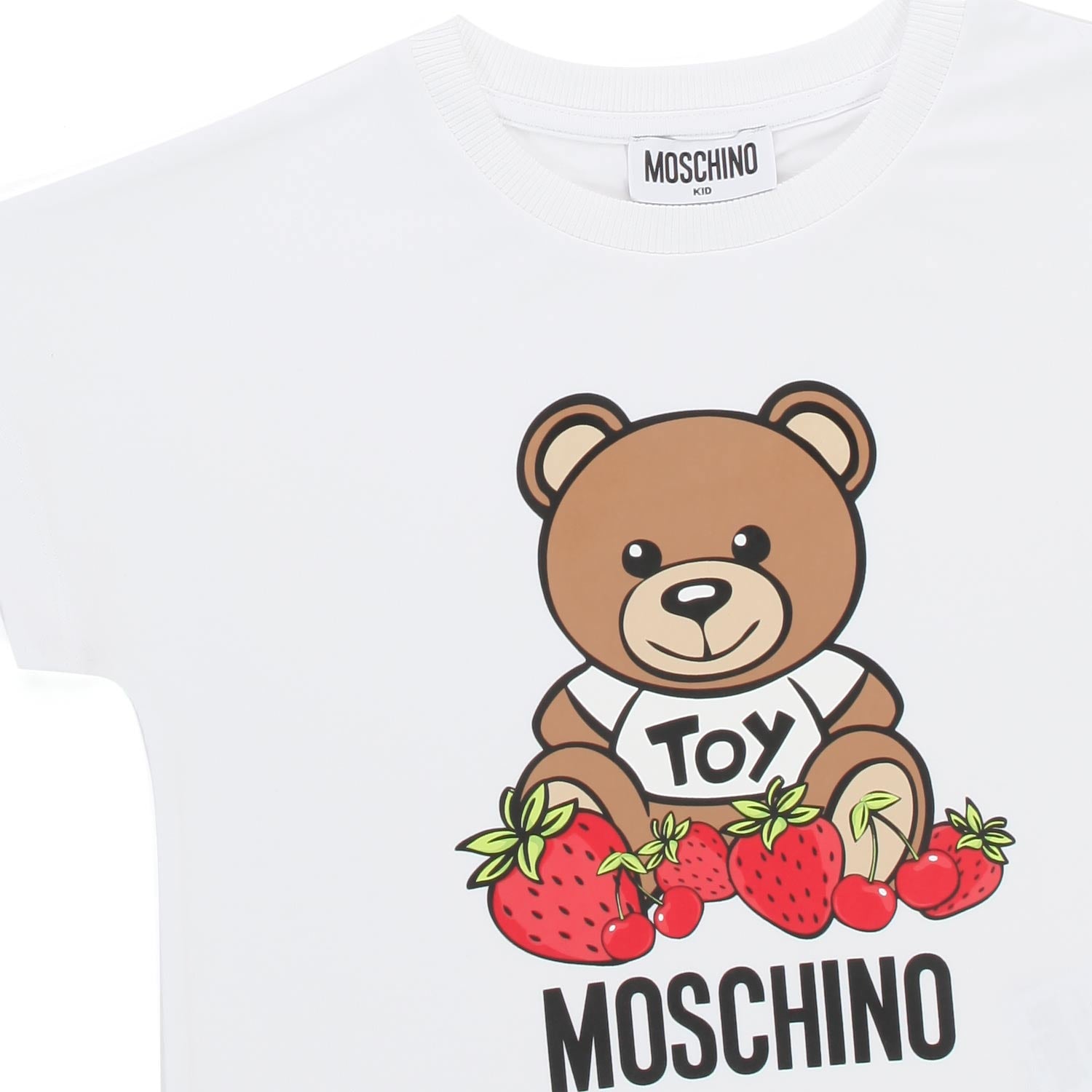 CROP TOP TEDDY BEAR BIANCA BAMBINA E TEENAGER - annameglio.com abbigliamento moda