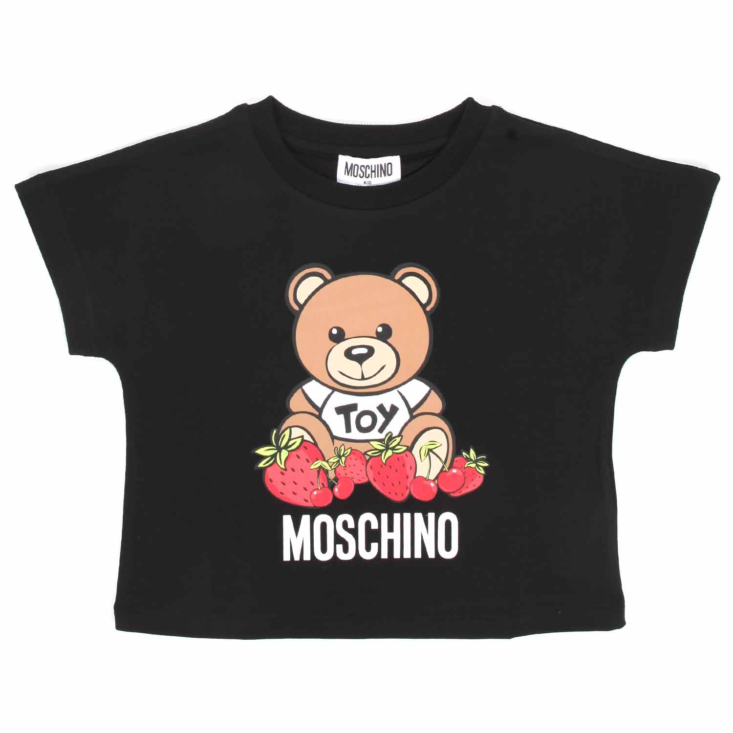 T-SHIRT NERA ORSETTO TEEN BAMBINA - annameglio.com abbigliamento moda