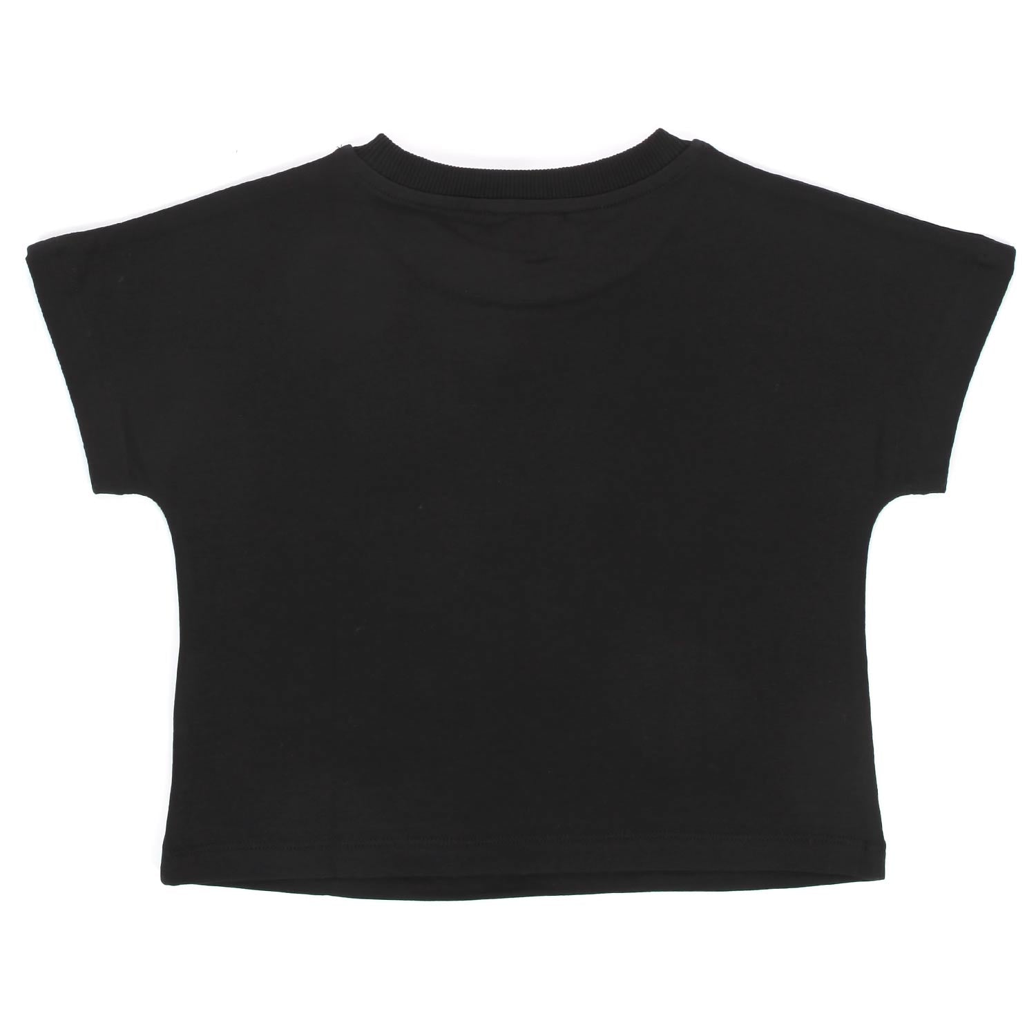 T-SHIRT NERA ORSETTO TEEN BAMBINA - annameglio.com abbigliamento moda