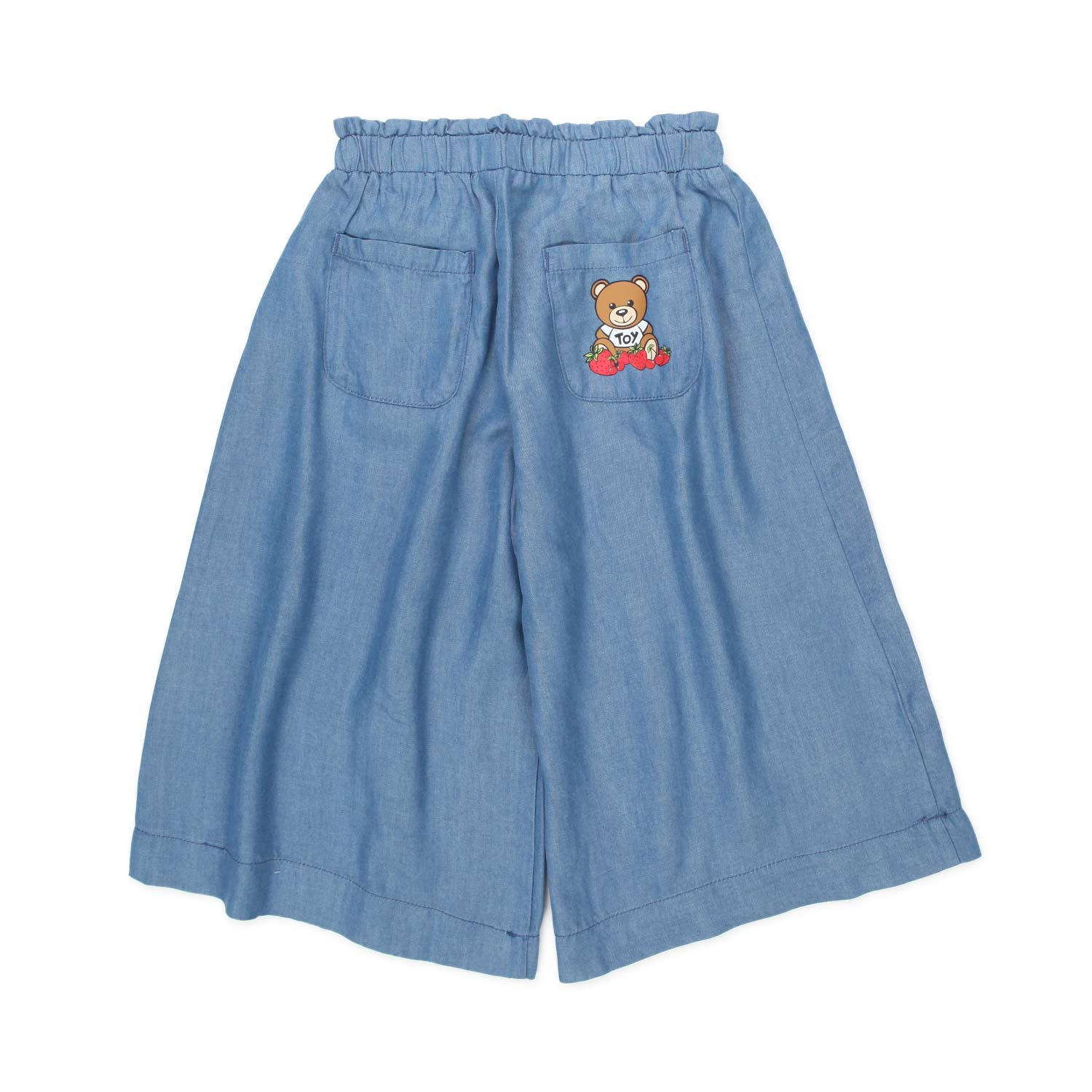 PANTALONE A PALAZZO BLU DENIM BAMBINA - annameglio.com abbigliamento moda